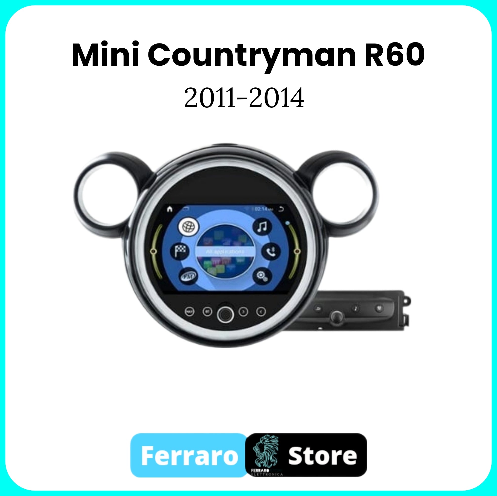 Autoradio per BMW MINI COUNTRYMAN R60 [2011-2014] - 2Din 7"Pollici Android, GPS, Bluetooth, Radio, Navigatore, Wifi, PlayStore