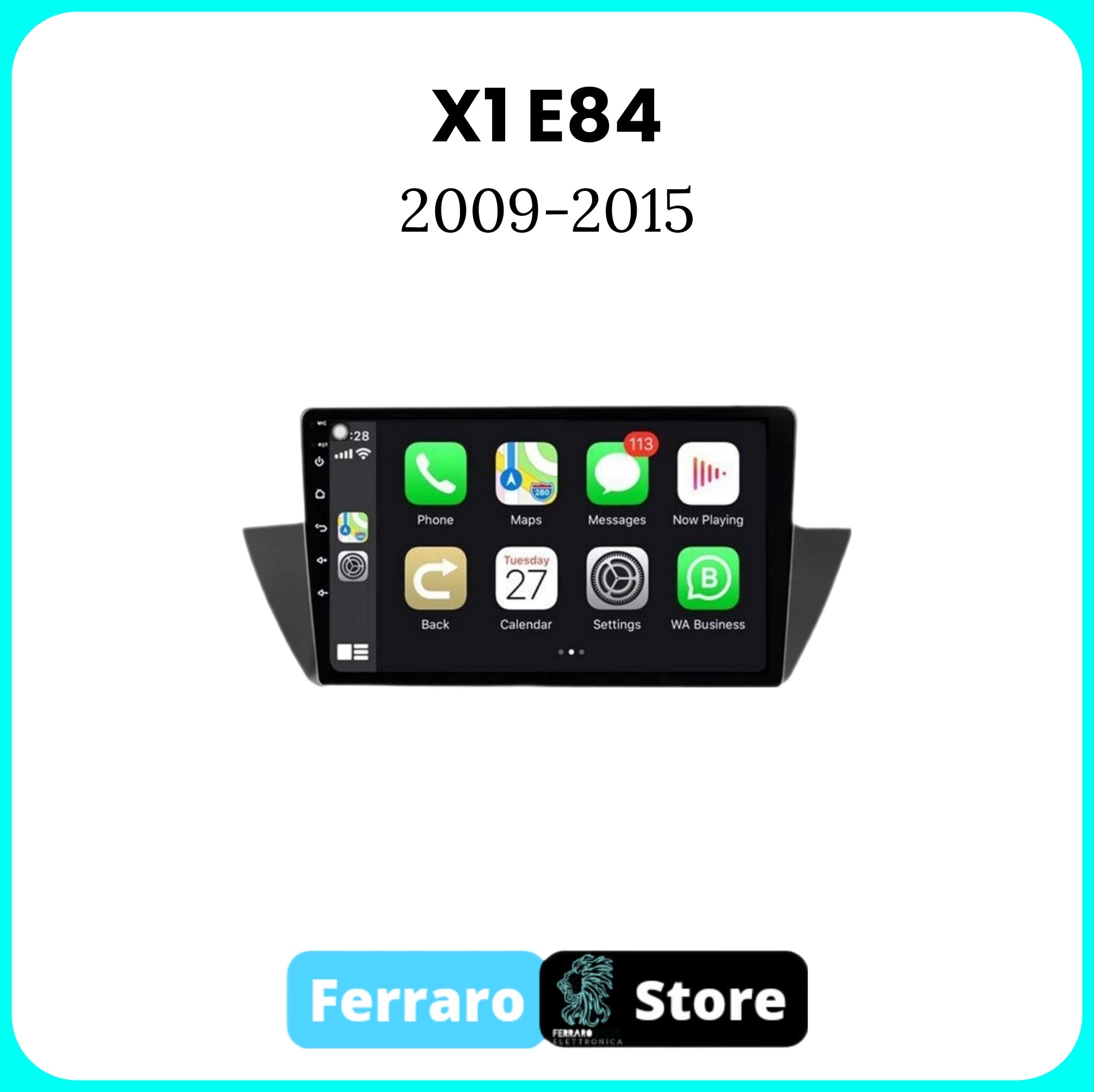 Autoradio per BMW X1 E84 [2009 - 2015] - Sistema Auto Intelligente, 2Din 10.1" Pollici, Radio RDS, GPS, Wifi