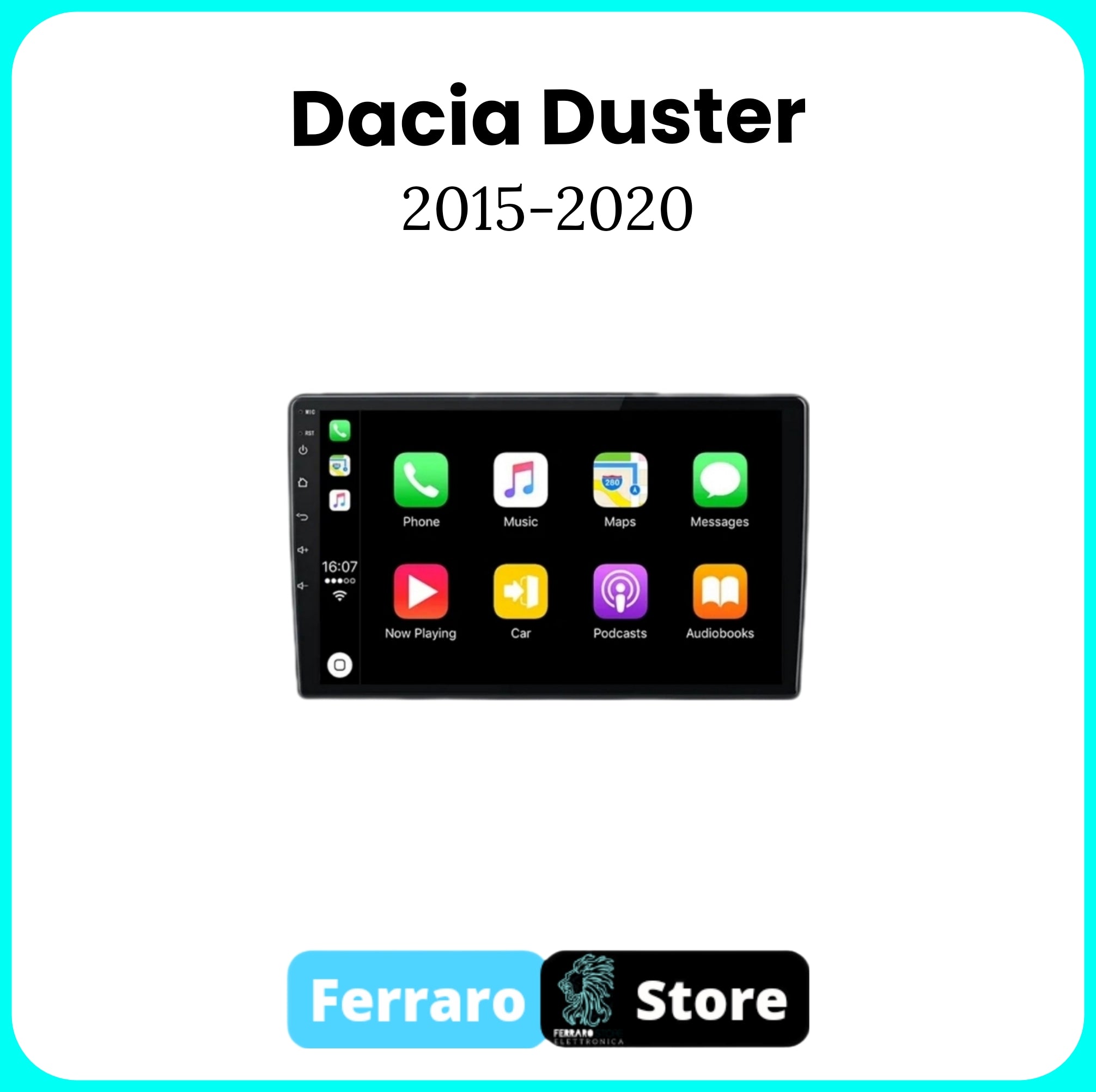 Autoradio per DACIA DUSTER [2015 - 2020] - Autoradio 2Din 9"Pollici, con Sistema Intelligente, GPS, Navigatore, Radio, Wifi.