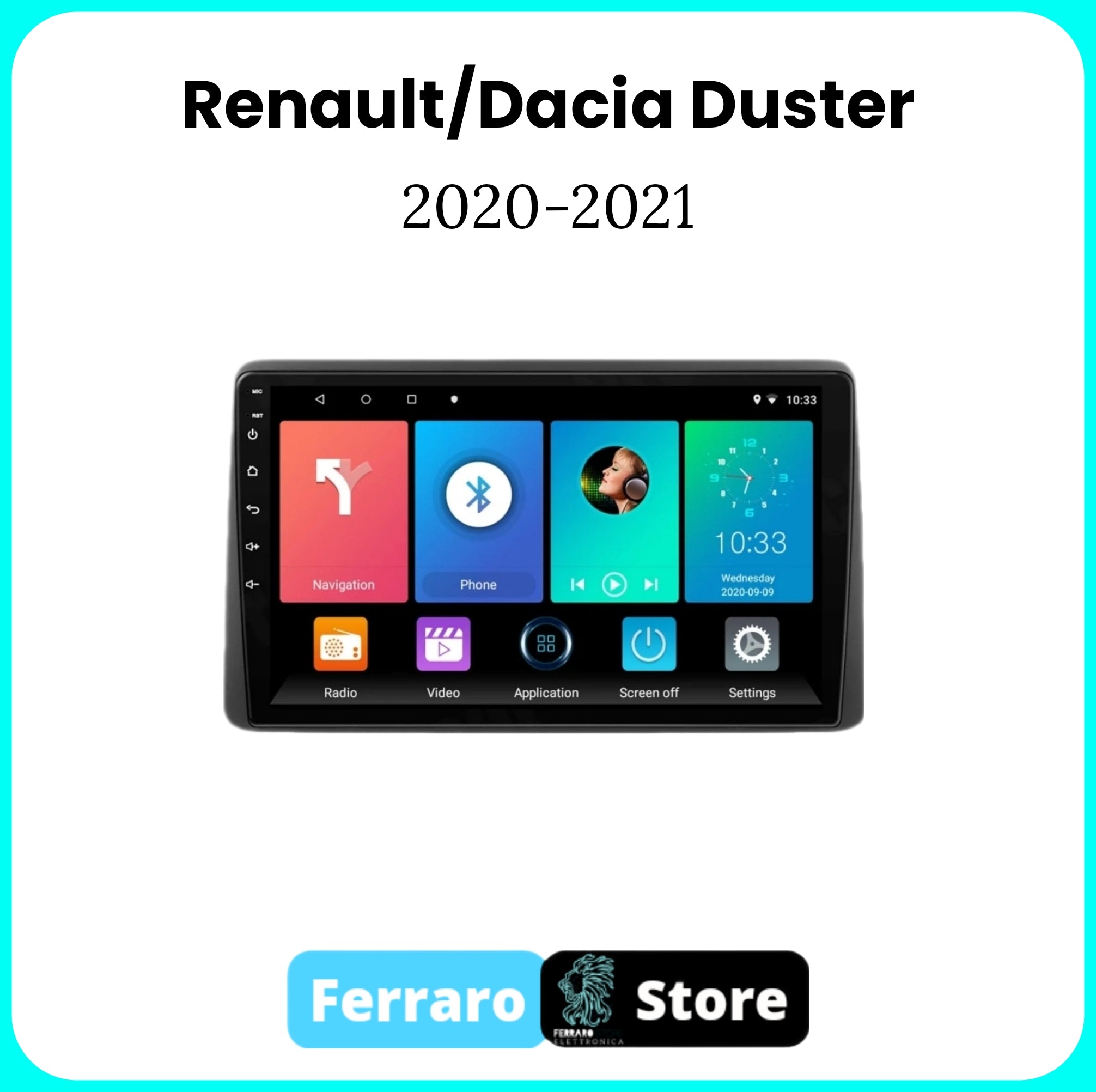 Autoradio per DACIA/RENAULT DUSTER [2020 - 2021] - Sistema auto Intelligente, 2Din 10.1"Pollici, GPS, Navigatore, Wifi