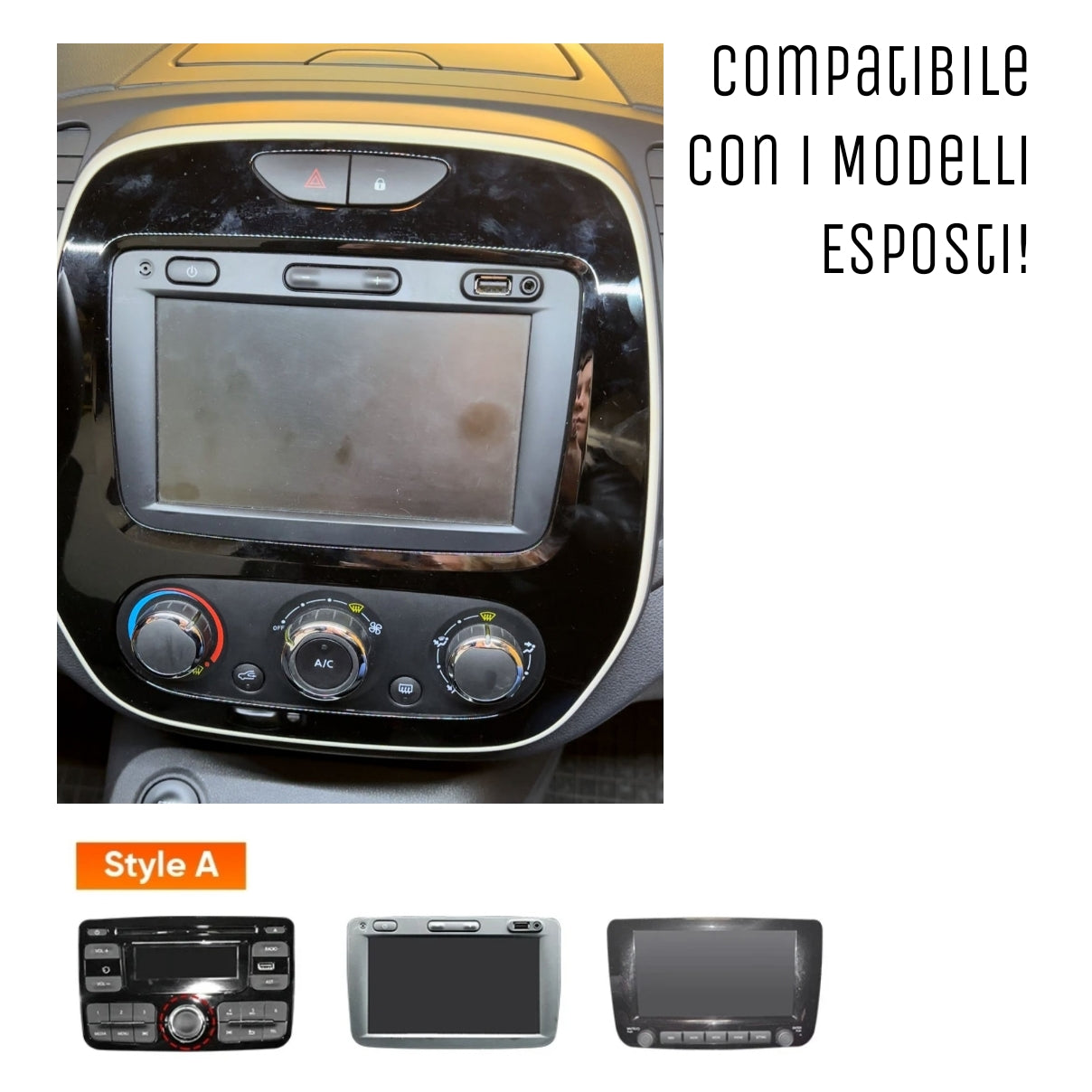 Autoradio per RENAULT CAPTUR [2013 - 2019] - Sistema auto Intelligente, 2Din 9"Pollici, GPS, Navigatore, Wifi