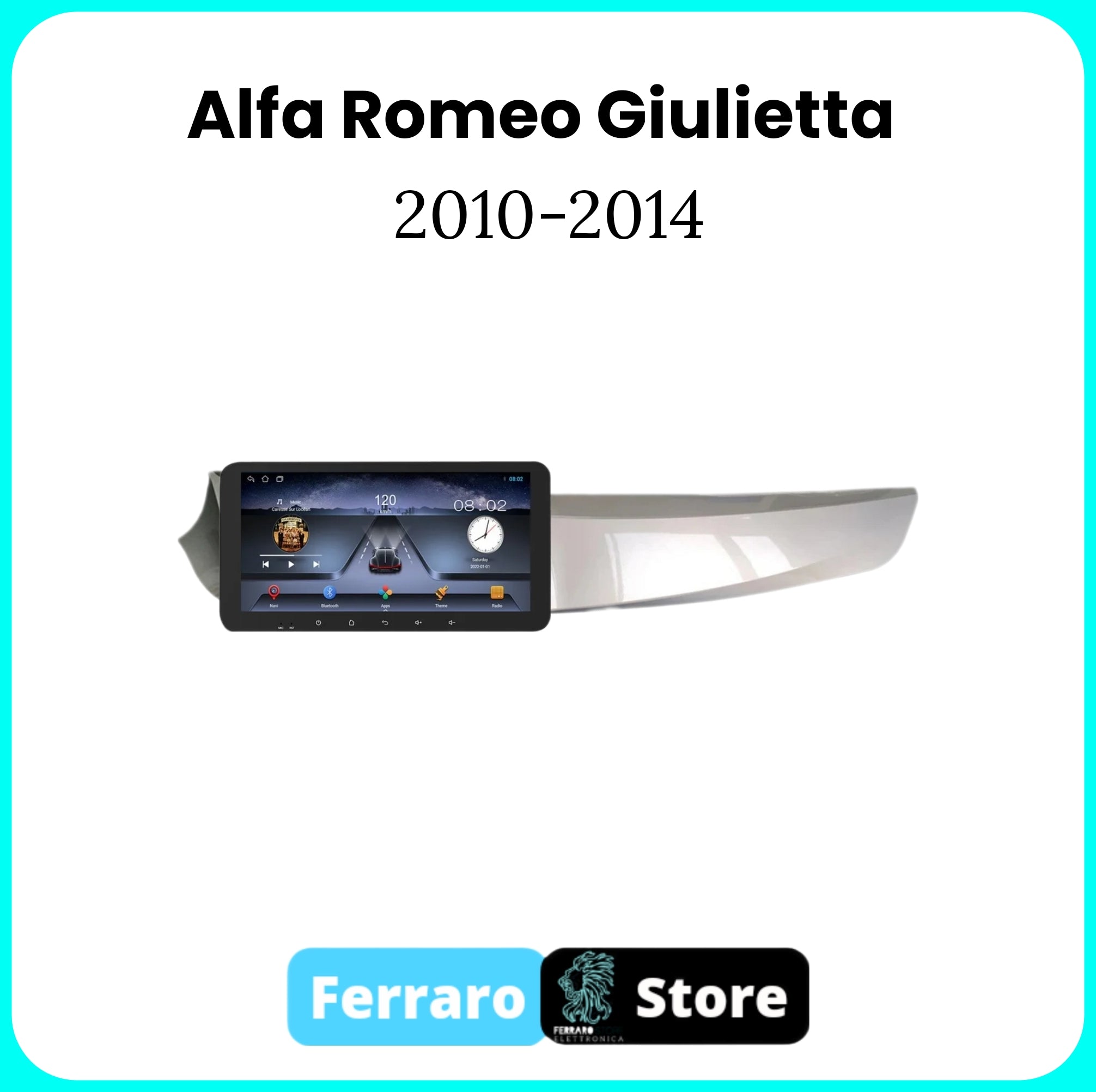 Autoradio per ALFA ROMEO GIULIETTA [2010 - 2014] - 2/32GB Ram, Sistema auto Intelligente, 2Din 10.35"Pollici, GPS, Navigatore, Wifi