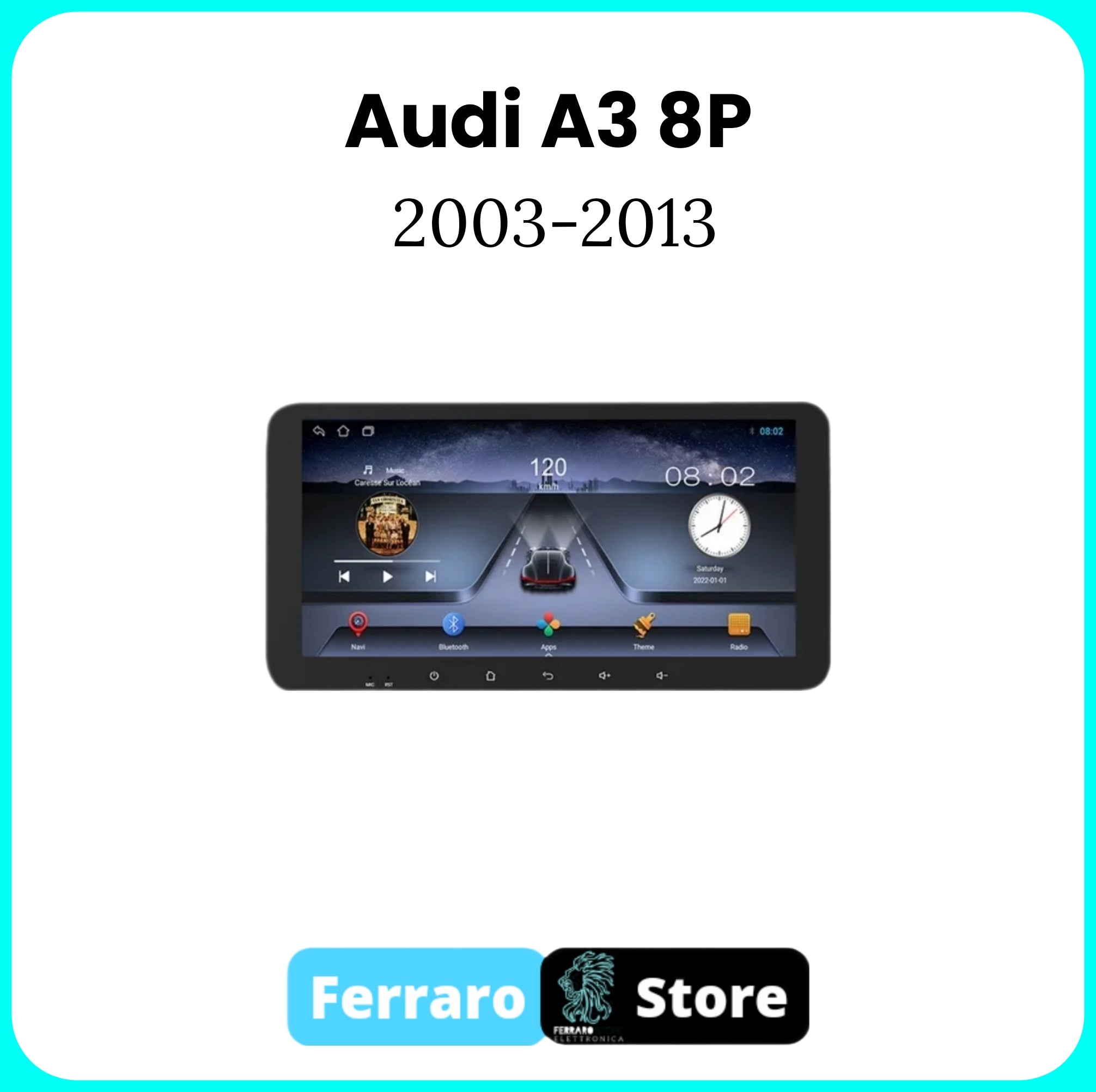 Autoradio per AUDI A3 8P [2003 - 2013] - 2/32GB Ram, Sistema auto Intelligente, 2Din 10.35"Pollici, GPS, Navigatore, Wifi