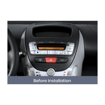 Kit Montaggio Autoradio 10.1"Pollici per Toyota Aygo, Peugeot 107, Citroen C1 (2005-2014) Mascherina, Cablaggio Autoradio Android