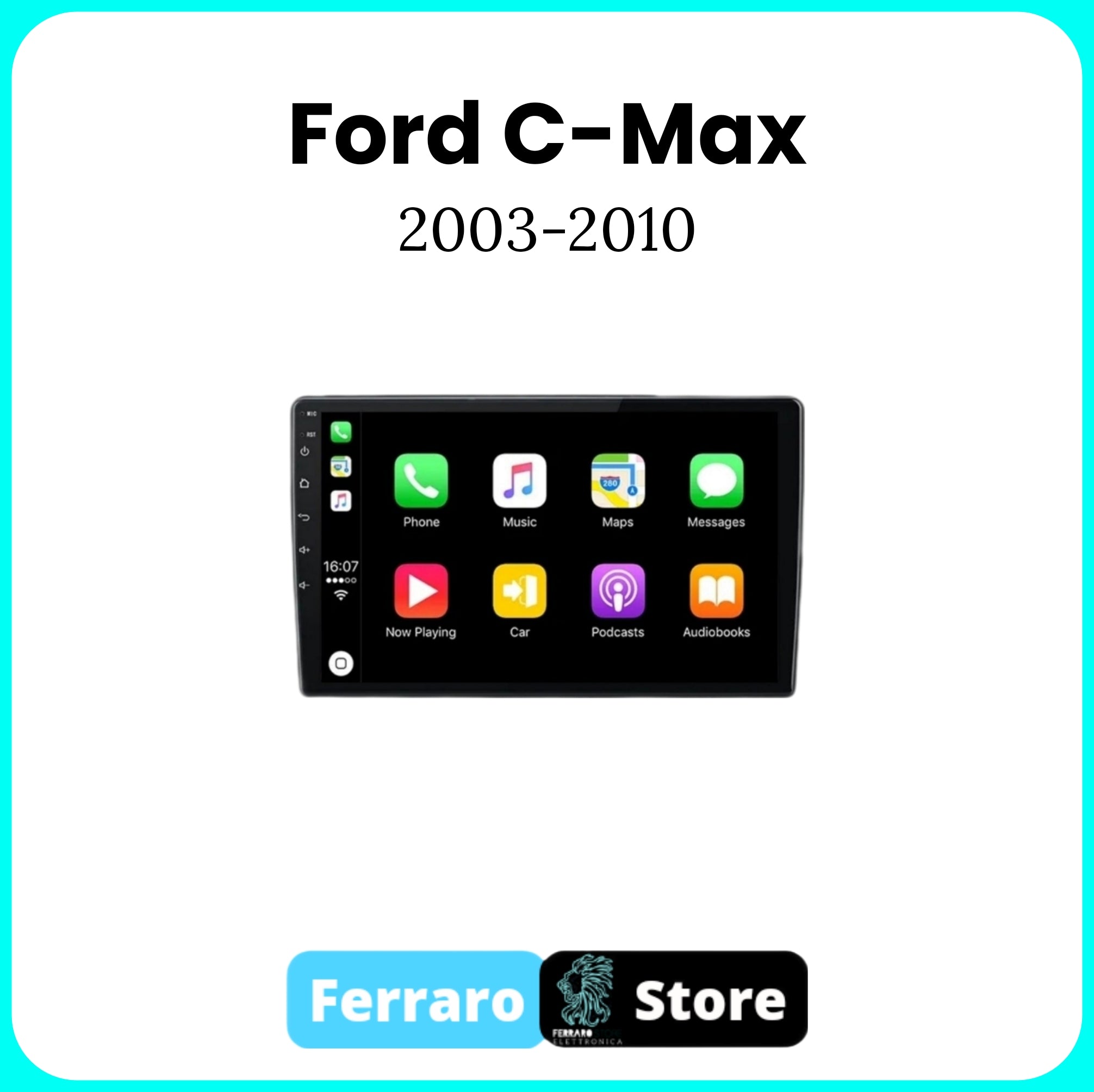 Autoradio per FORD C-MAX [2003 - 2010] - 2GB/4GB Autoradio con Sistema Intelligente, GPS, Navigatore, 2Din 9"Pollici, Wifi