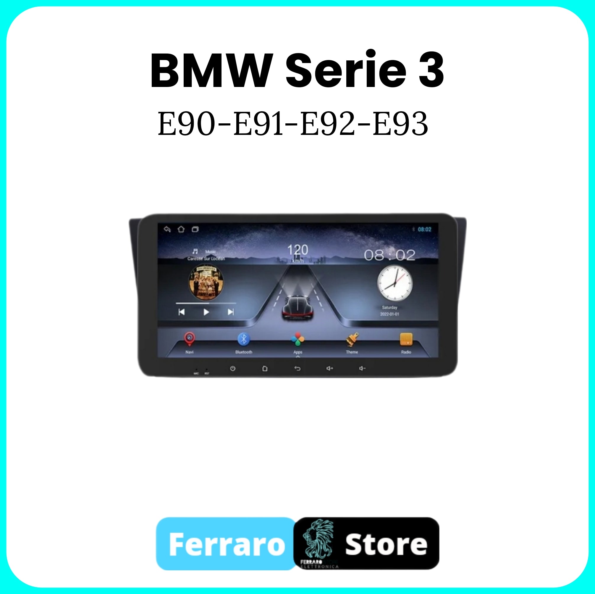 Autoradio per BMW SERIE 3 E90-E91-E92-E93 [Dal 2005 in Poi] - 2/32GB Ram, Sistema auto Intelligente, 2Din 10.35"Pollici, GPS, Navigatore, Wifi