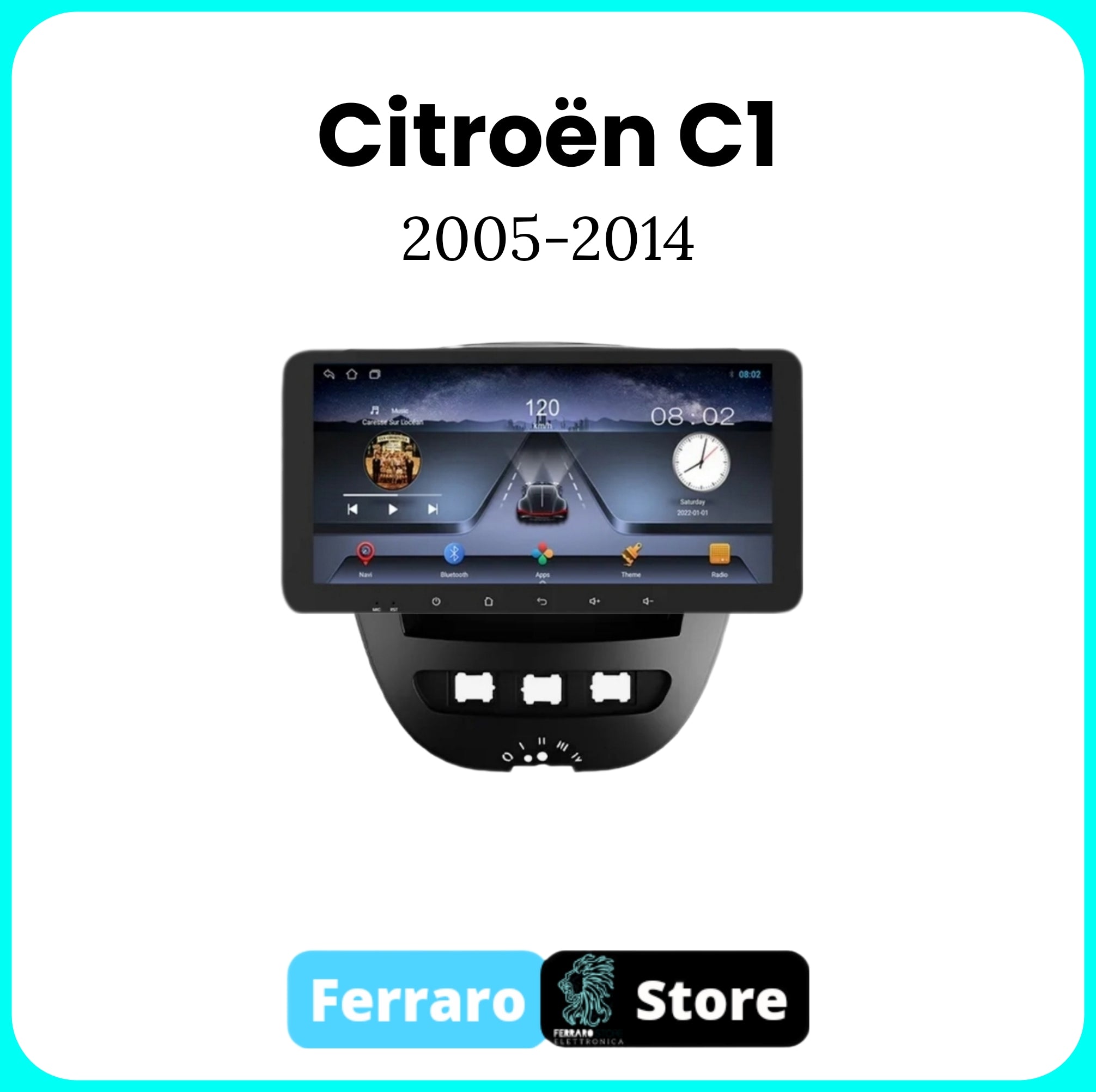Autoradio per CITROEN C1 [2005 - 2014] - 2/32GB Ram, Sistema auto Intelligente, 2Din 10.35"Pollici, GPS, Navigatore, Wifi