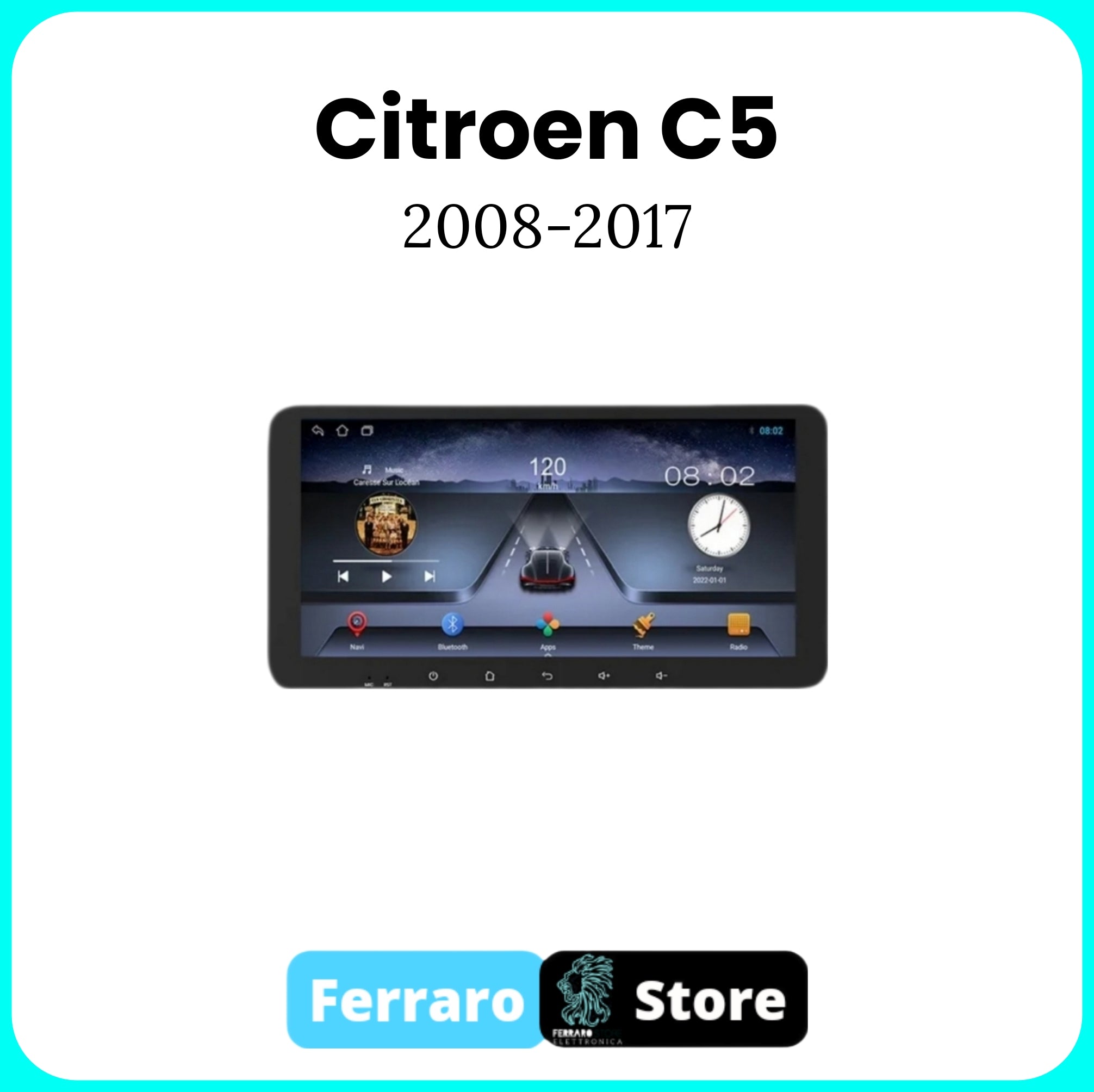 Autoradio per CITROEN C5 [2008- 2017] - 2/32GB Ram, Sistema auto Intelligente, 2Din 10.35"Pollici, GPS, Navigatore, Wifi
