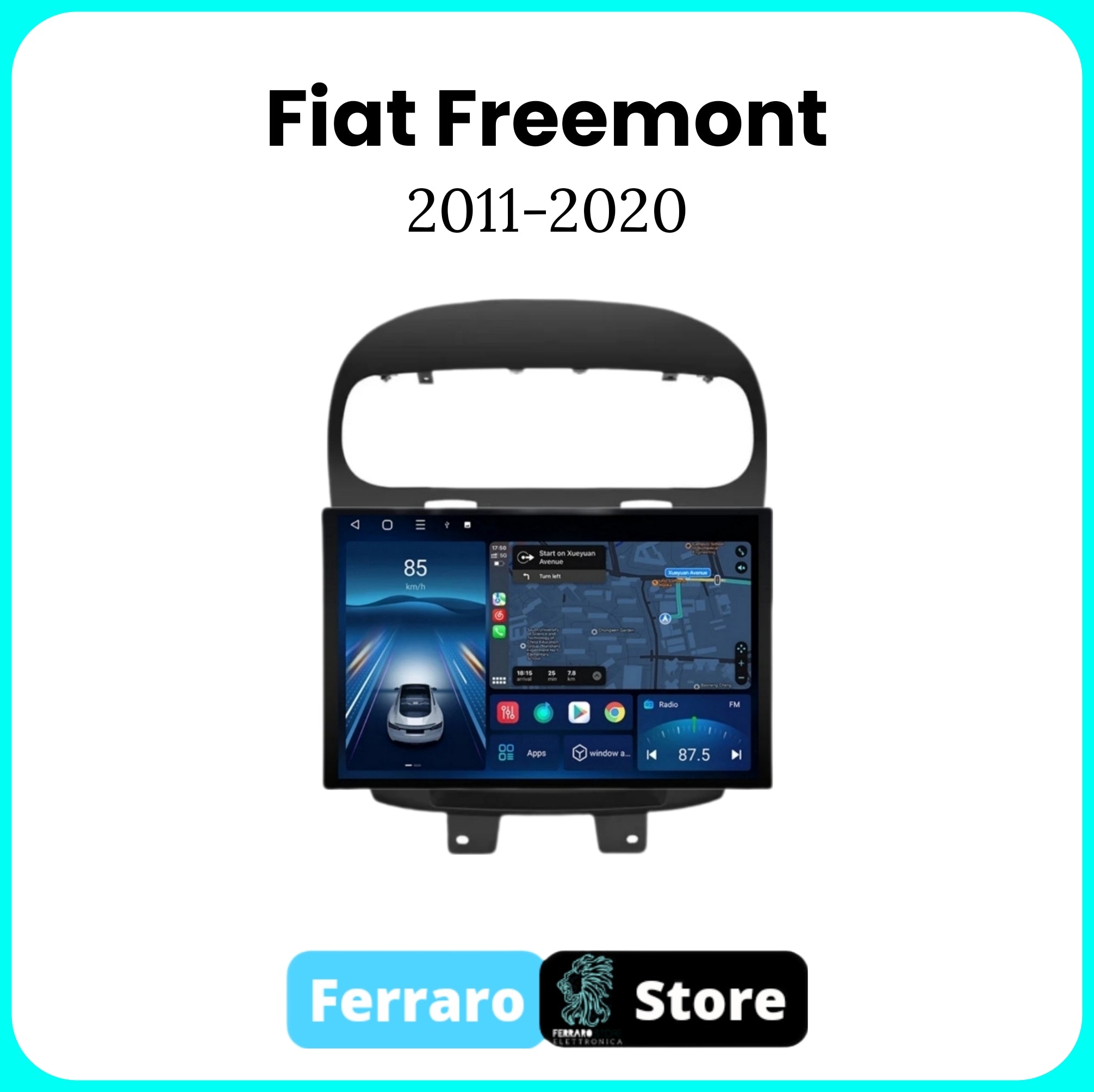 Autoradio per FIAT FREEMONT [2012 - 2020] - 2/32GB Ram, Sistema auto Intelligente, 2Din 11.5"Pollici, GPS, Navigatore, Wifi