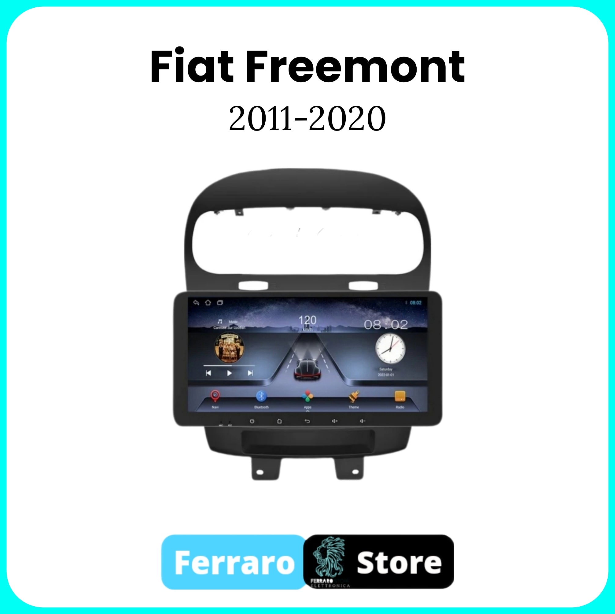 Autoradio per FIAT FREEMONT [2012 - 2020] - 2/32GB Ram, Sistema auto Intelligente, 2Din 10.35"Pollici, GPS, Navigatore, Wifi