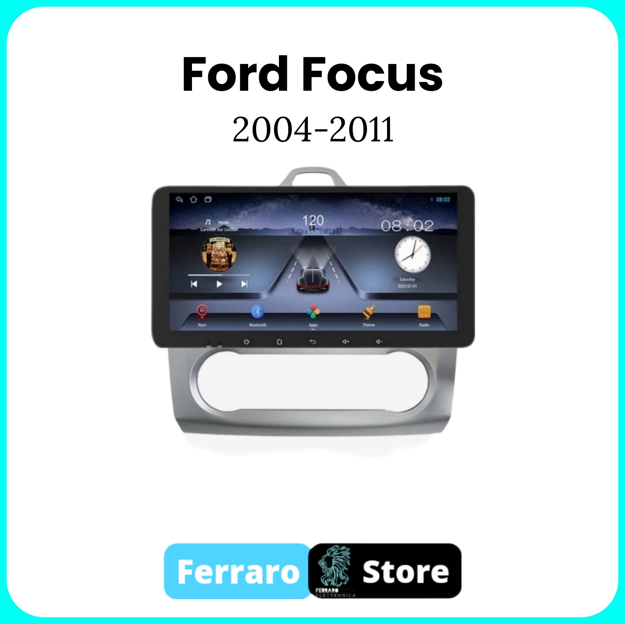 Autoradio per FORD FOCUS 2 [2004 - 2011] - 2/32GB Ram, Sistema auto Intelligente, 2Din 10.35"Pollici, GPS, Navigatore, Wifi