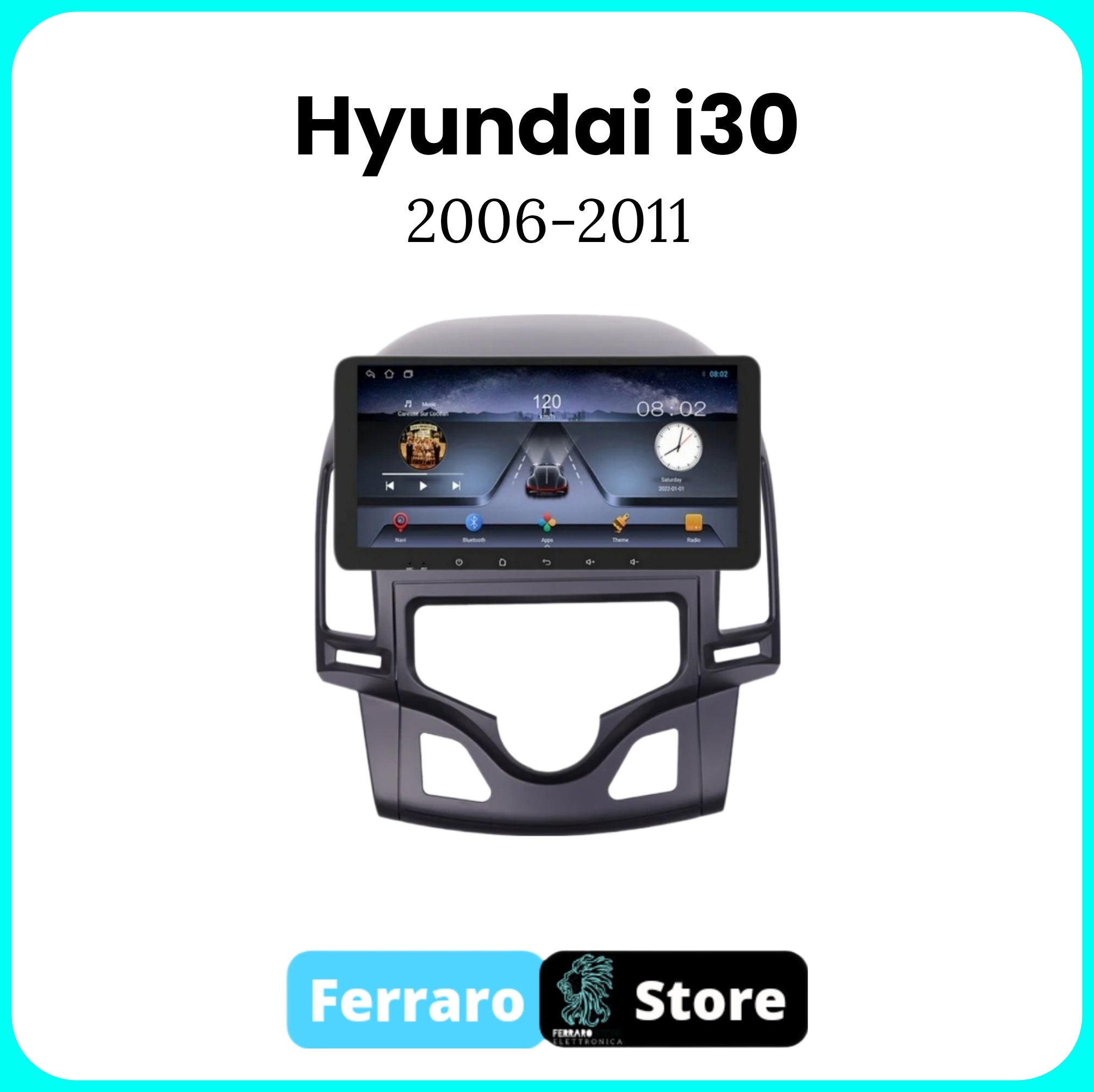 Autoradio per HYUNDAI i30 [2006 - 2011] - 2/32GB Ram, Sistema auto Intelligente, 2Din 10.35"Pollici, GPS, Navigatore, Wifi