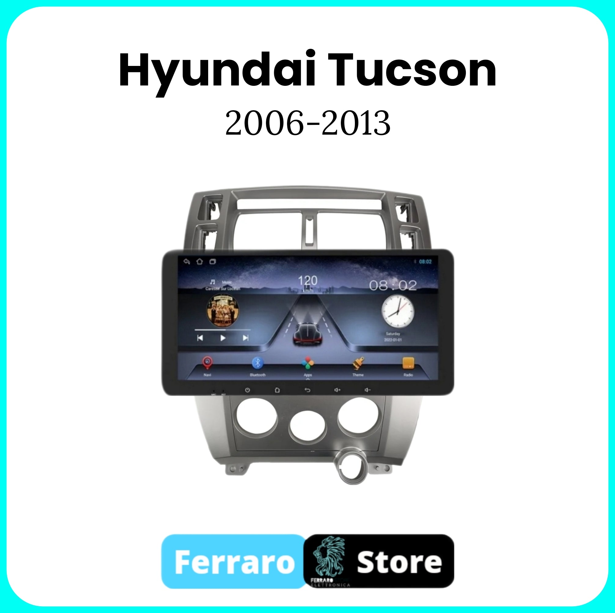 Autoradio per HYUNDAI TUCSON [2006 - 2013] - 2/32GB Ram, Sistema auto Intelligente, 2Din 10.35"Pollici, GPS, Navigatore, Wifi