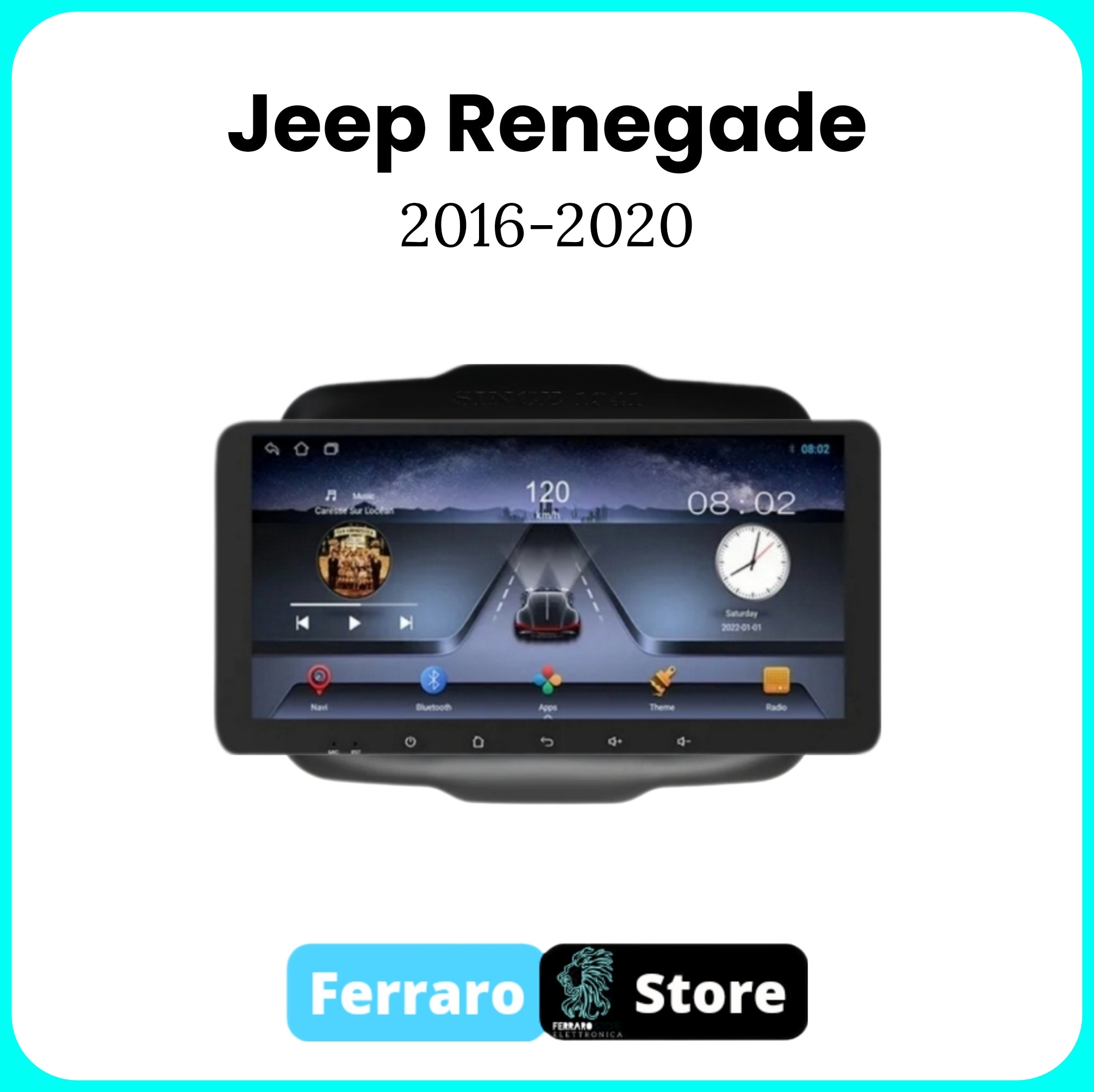 Autoradio per JEEP RENEGADE [2016 - 2020] - 2/32GB Ram, Sistema auto Intelligente, 2Din 10.35"Pollici, GPS, Navigatore, Wifi