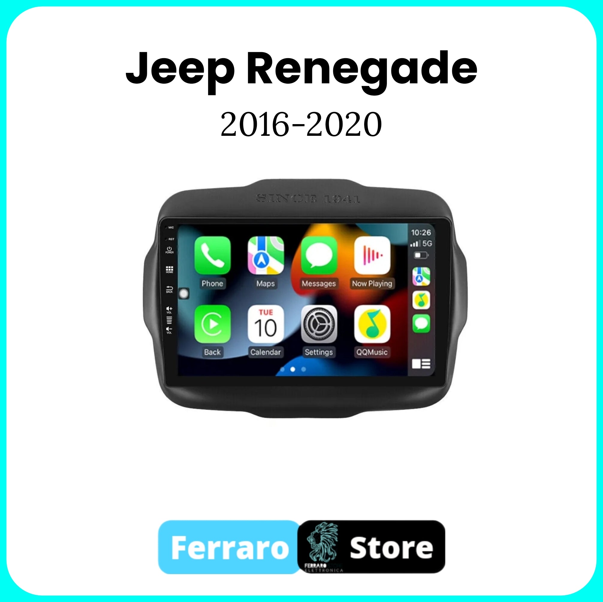 Autoradio per JEEP RENEGADE [2016 - 2020] - Sistema auto Intelligente, 2Din 9"Pollici, GPS, Navigatore, Wifi