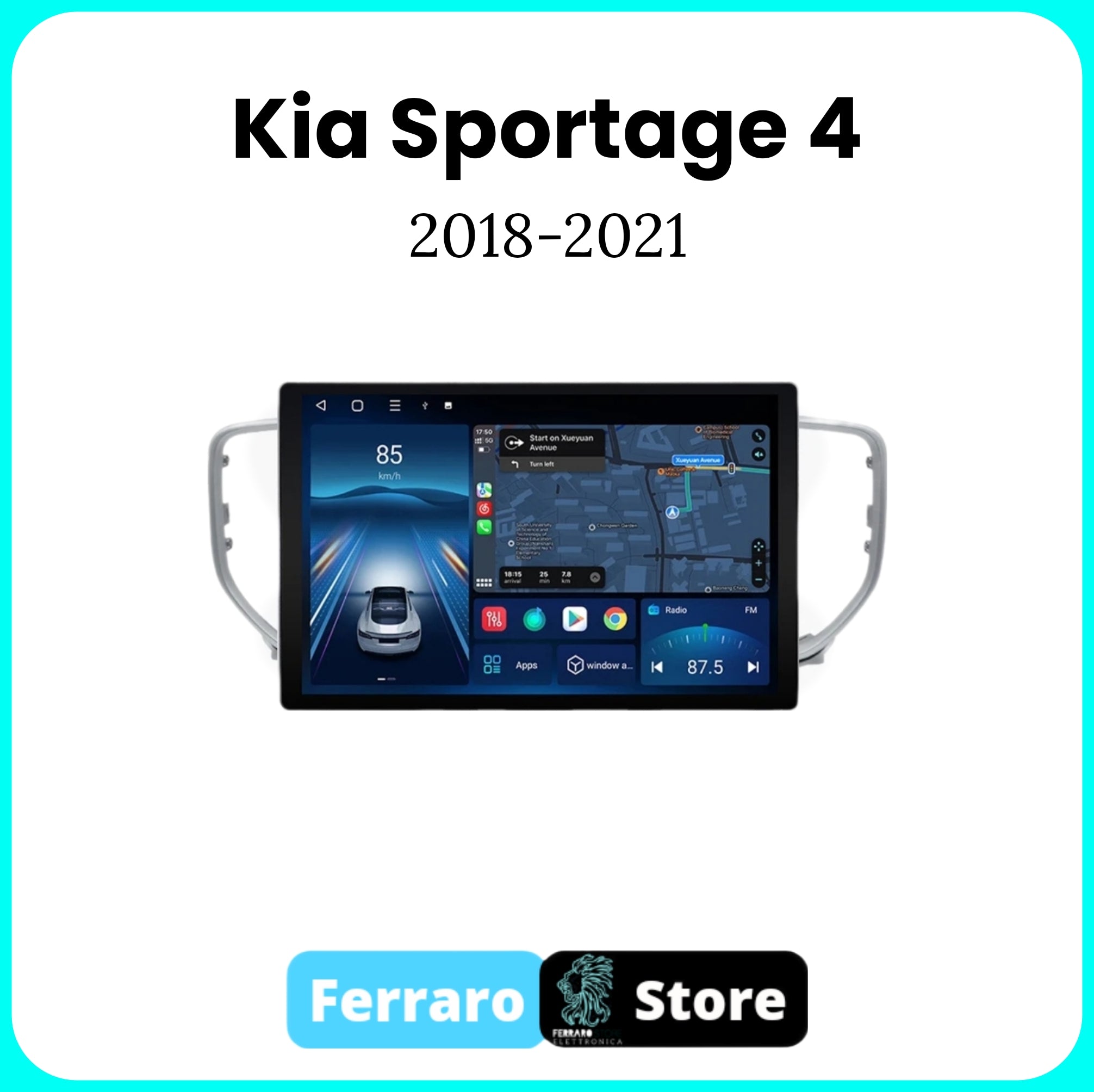 Autoradio per KIA SPORTAGE 4 [2018 - 2021] - 2/32GB Ram, Sistema auto Intelligente, 2Din 11.5"Pollici, GPS, Navigatore, Wifi