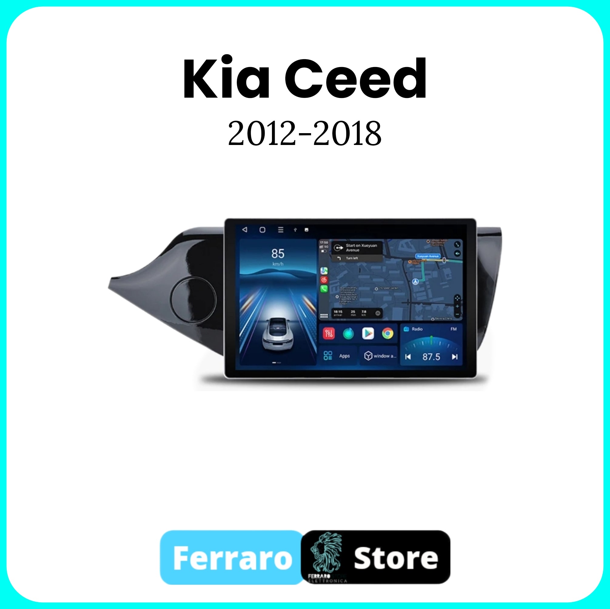Autoradio per KIA CEED [2012 - 2018] - 2/32GB Ram, Sistema auto Intelligente, 2Din 11.5"Pollici, GPS, Navigatore, Wifi