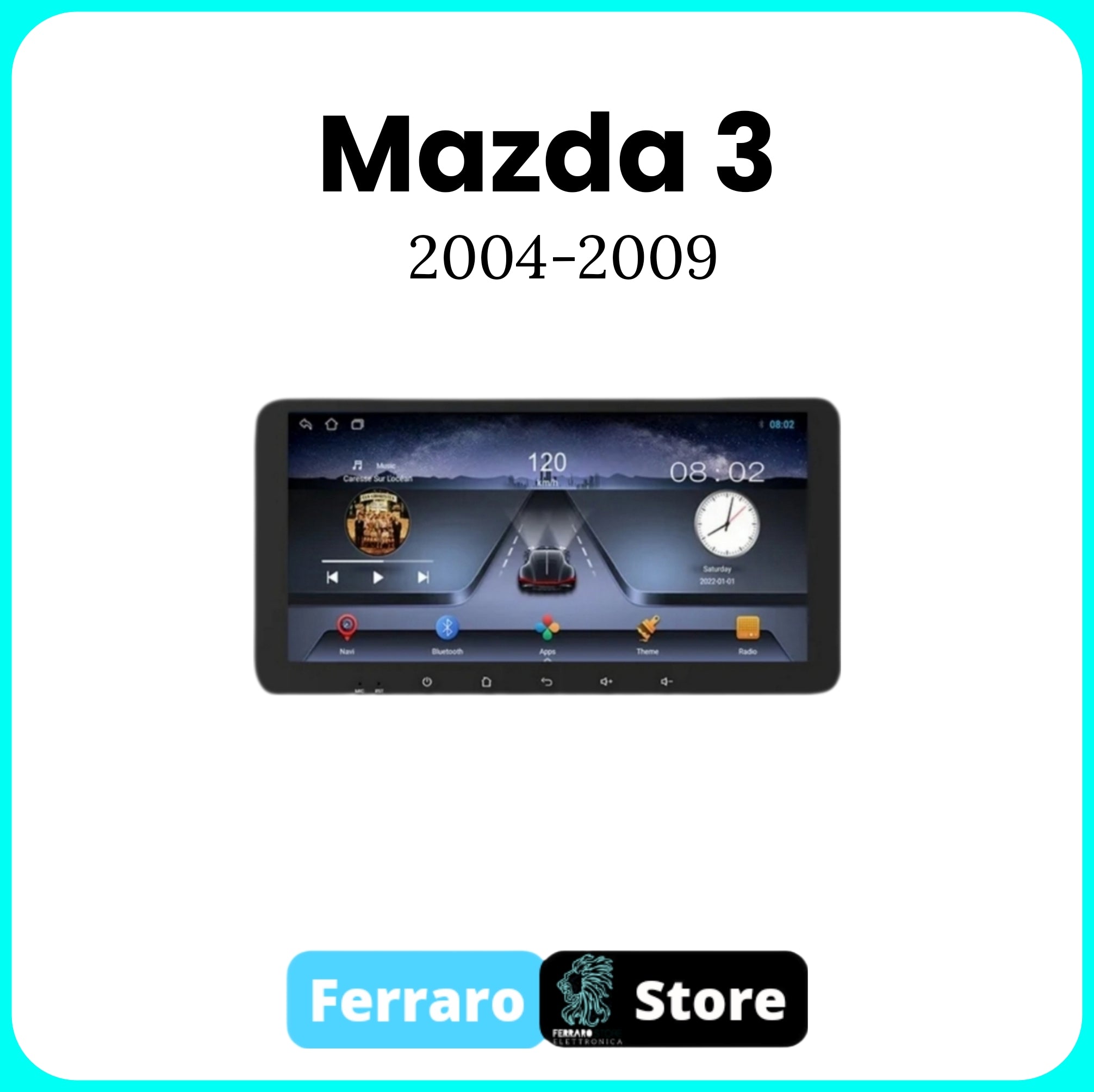 Autoradio per MAZDA 3 [2004-2009] - 2/32GB Ram, Sistema auto Intelligente, 2Din 10.35"Pollici, GPS, Navigatore, Wifi