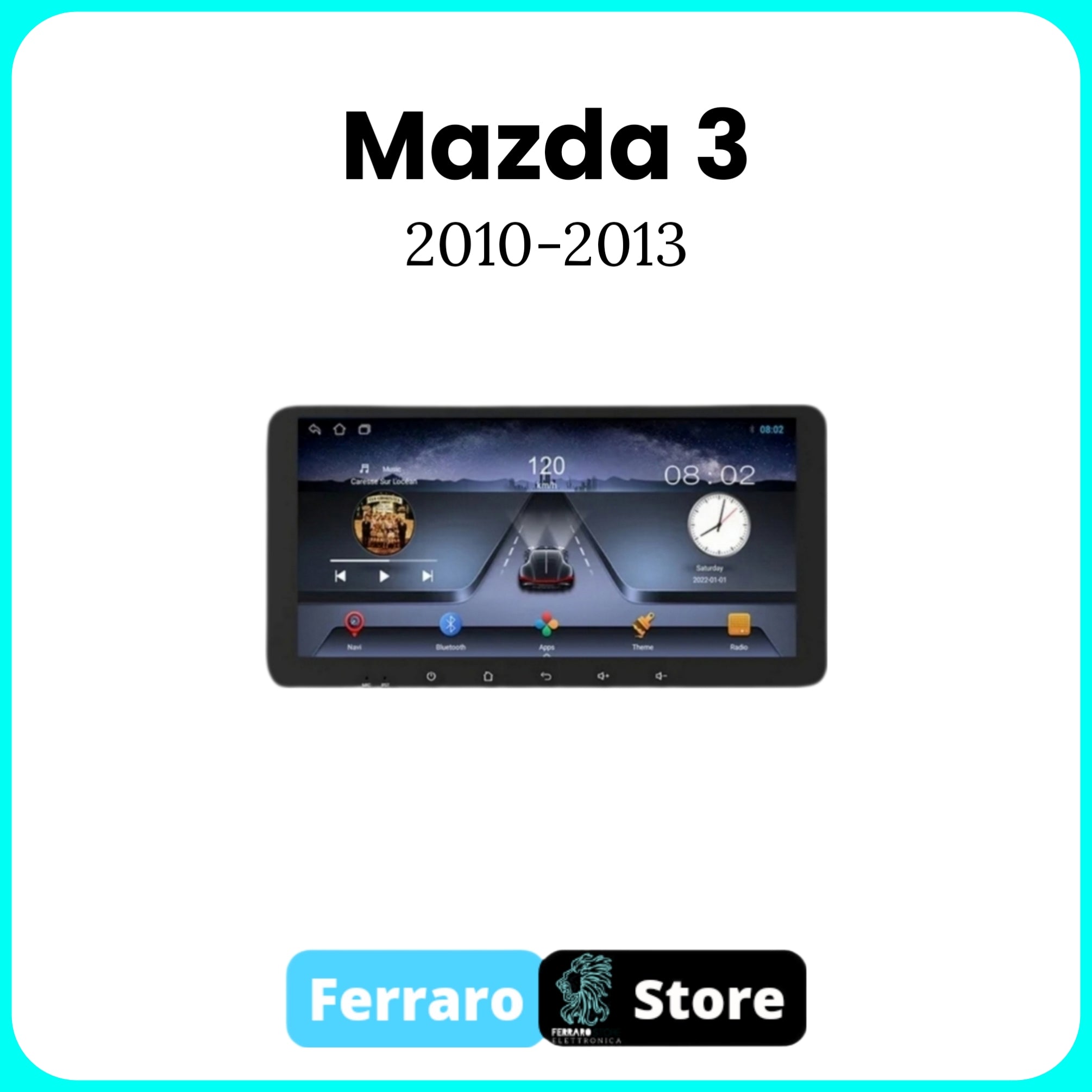 Autoradio per MAZDA 3 [2010-2013] - 2/32GB Ram, Sistema auto Intelligente, 2Din 10.35"Pollici, GPS, Navigatore, Wifi