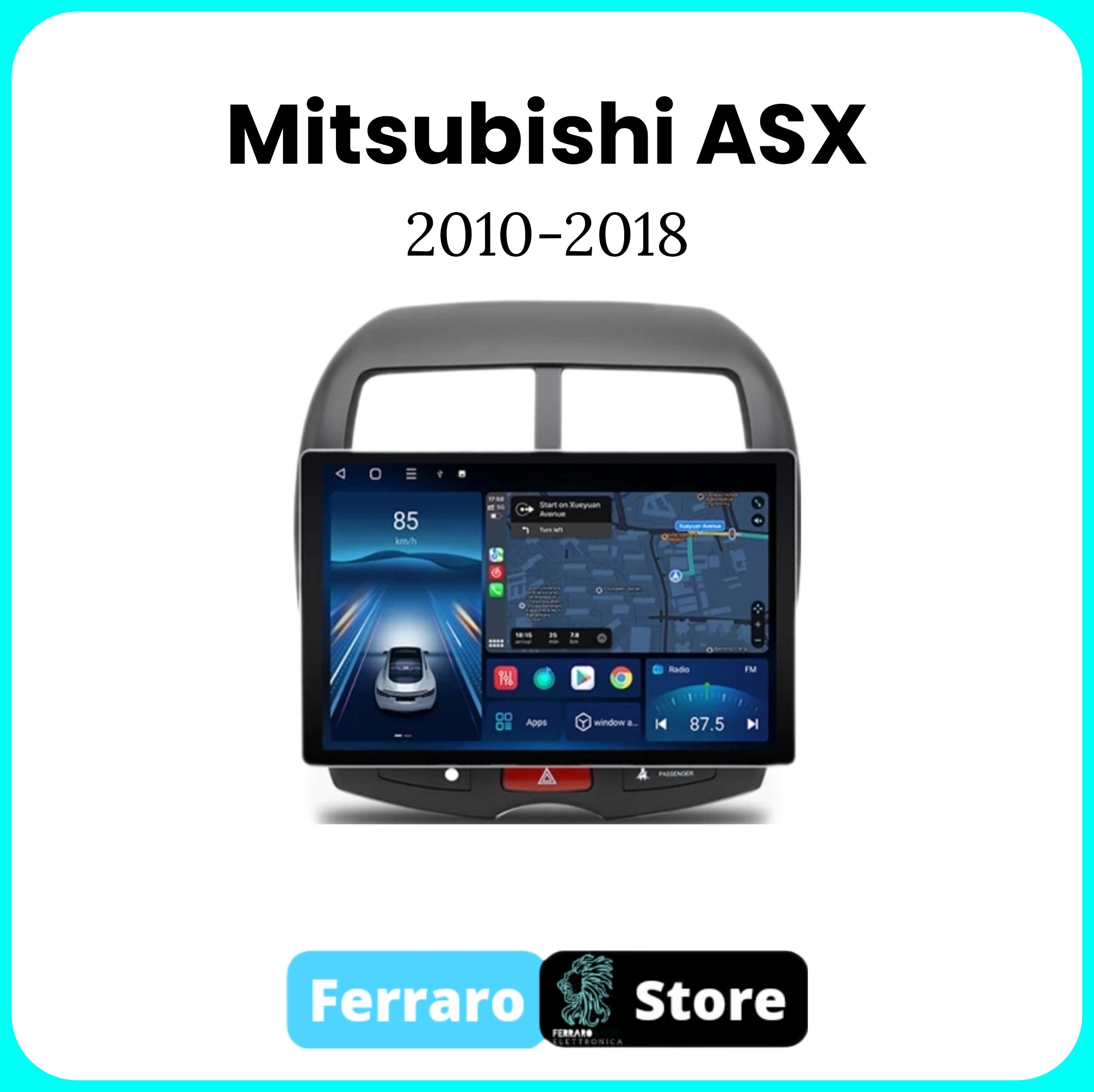 Autoradio per MITSUBISHI ASX [2010-2018] - 2/32GB Ram, Sistema auto Intelligente, 2Din 11.5"Pollici, GPS, Navigatore, Wifi