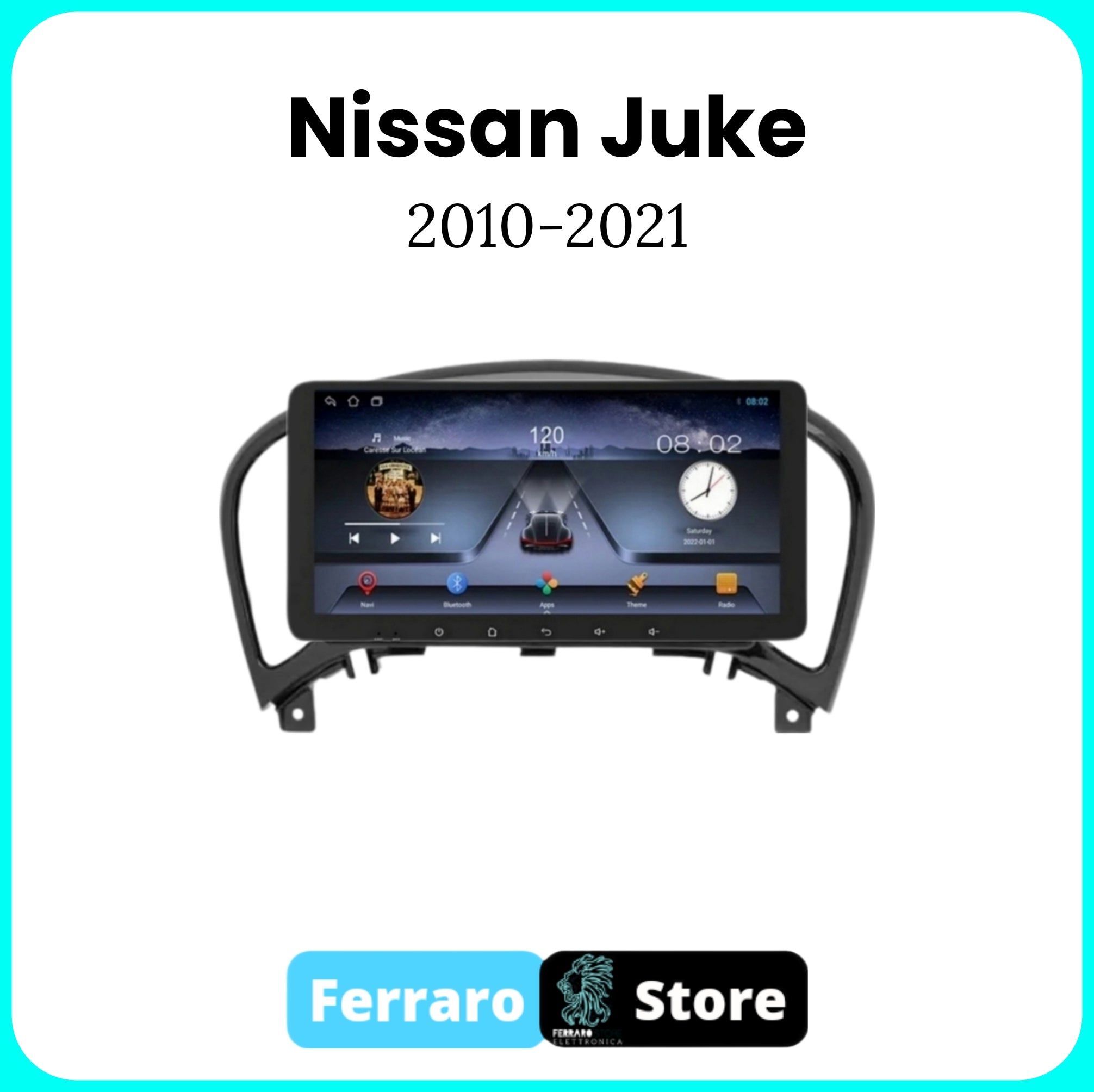 Autoradio per NISSAN JUKE YF15 [2010 - 2021] - 2/32GB Ram, Sistema auto Intelligente, 2Din 10.35"Pollici, GPS, Navigatore, Wifi