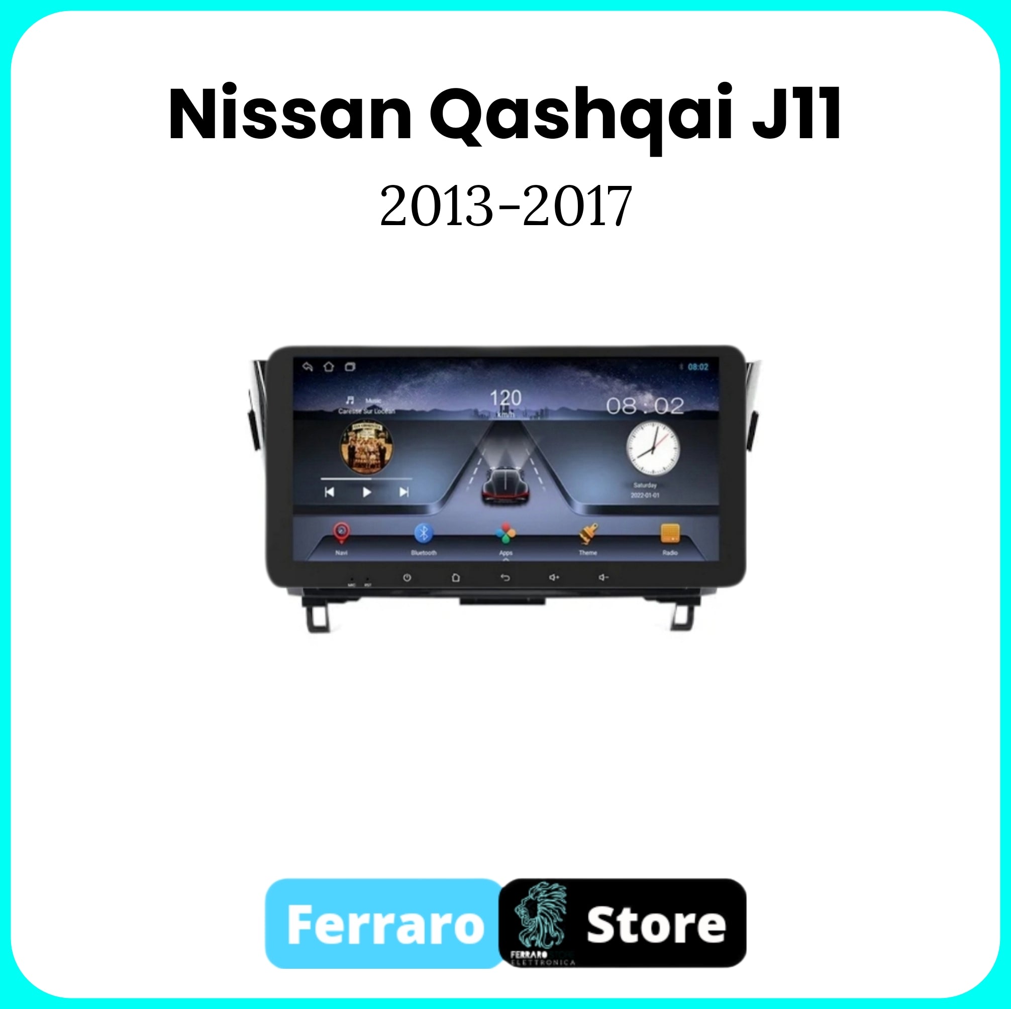 Autoradio per NISSAN QASHQAI J11 x-TRAIL 3 T32 NO 360° [2013 - 2017] - 2/32GB Ram, Sistema auto Intelligente, 2Din 10.35"Pollici, GPS, Navigatore, Wifi