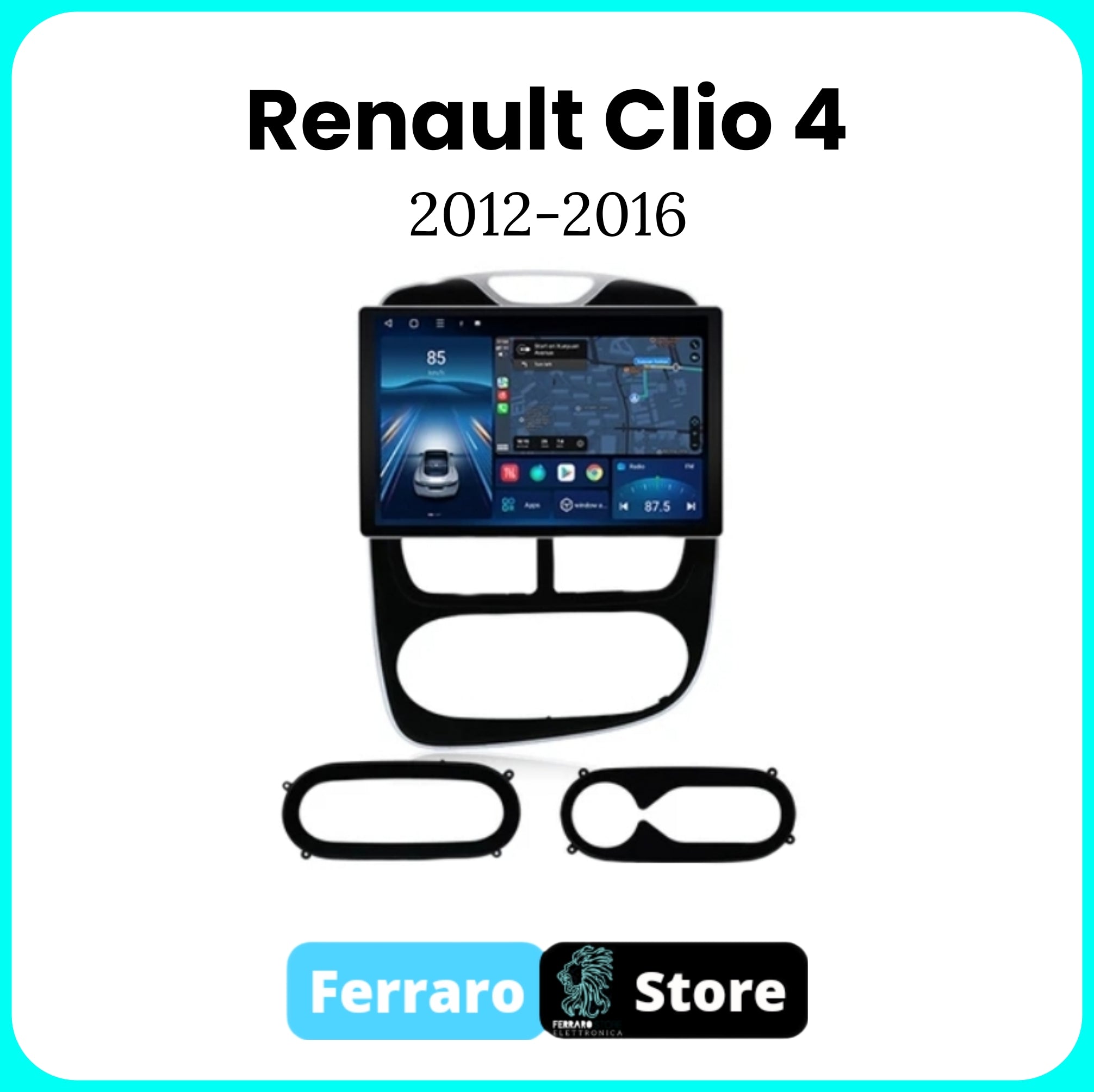 Autoradio per RENAULT CLIO 4 [2012 - 2016] - 2/32GB Ram, Sistema auto Intelligente, 2Din 11.5"Pollici, GPS, Navigatore, Wifi