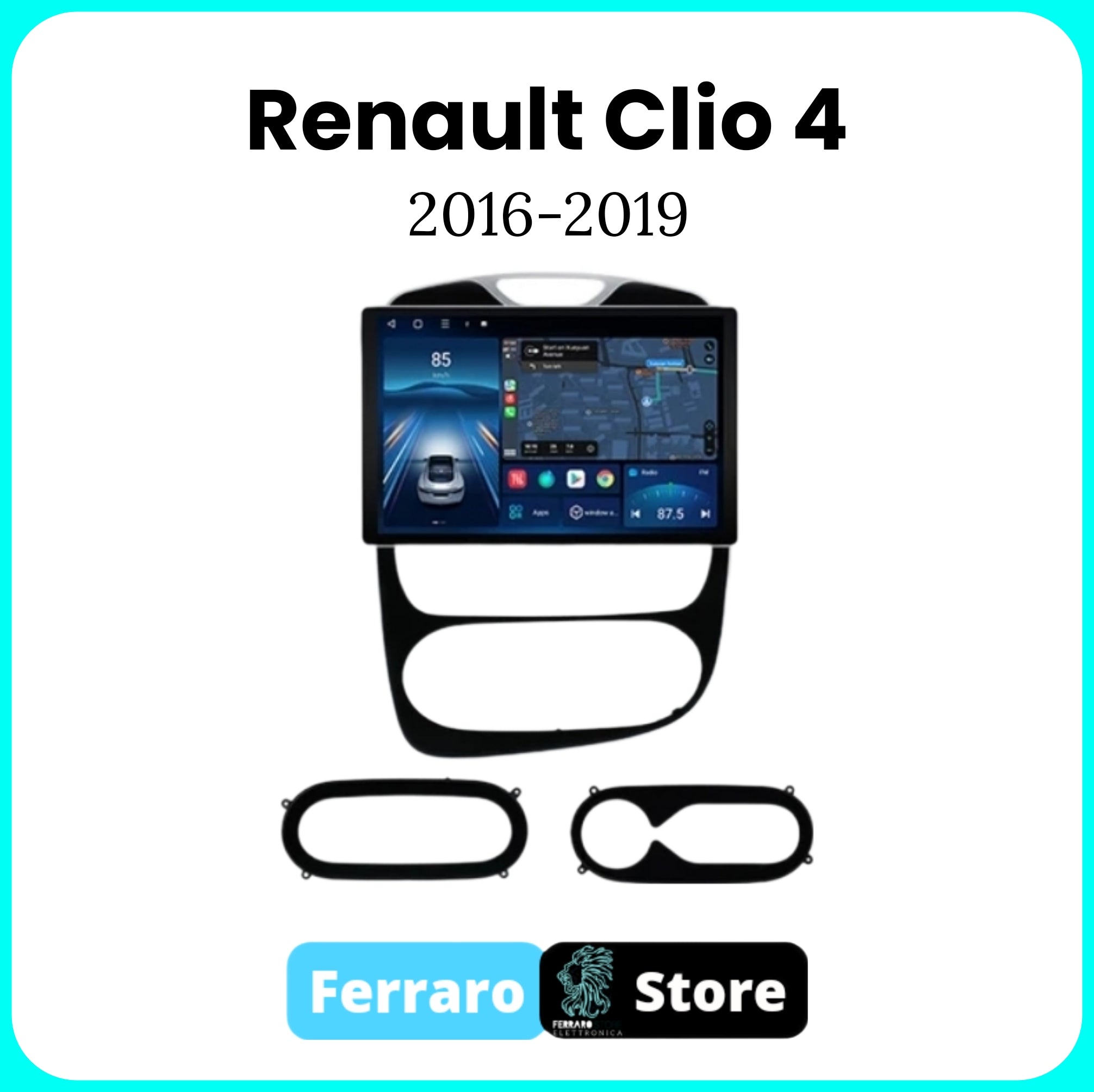 Autoradio per RENAULT CLIO 4 [2016 - 2019] - 2/32GB Ram, Sistema auto Intelligente, 2Din 11.5"Pollici, GPS, Navigatore, Wifi