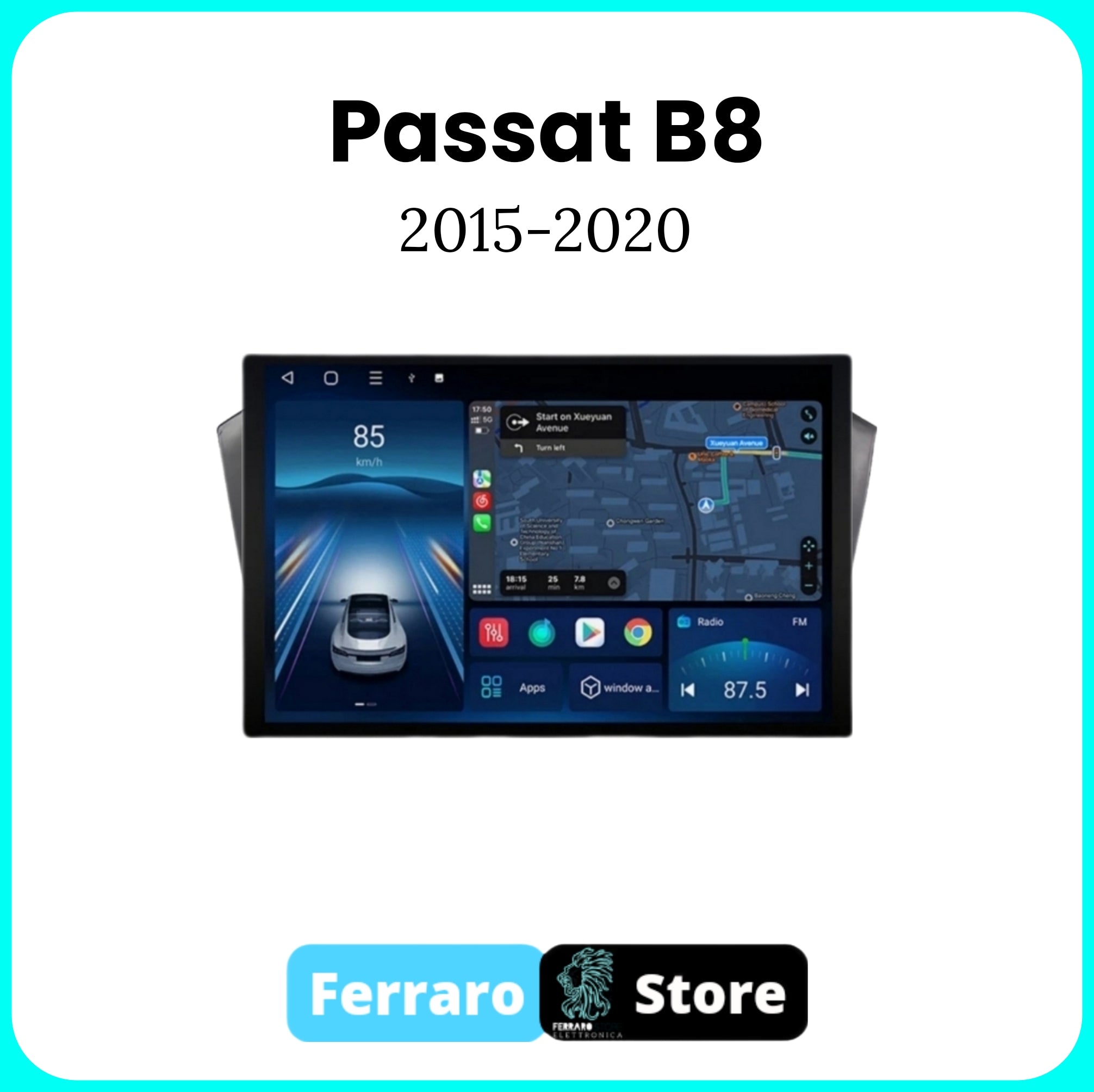 Autoradio per PASSAT B8 [2015- 2020] - 2/32GB Ram, Sistema auto Intelligente, 2Din 11.5"Pollici, GPS, Navigatore, Wifi