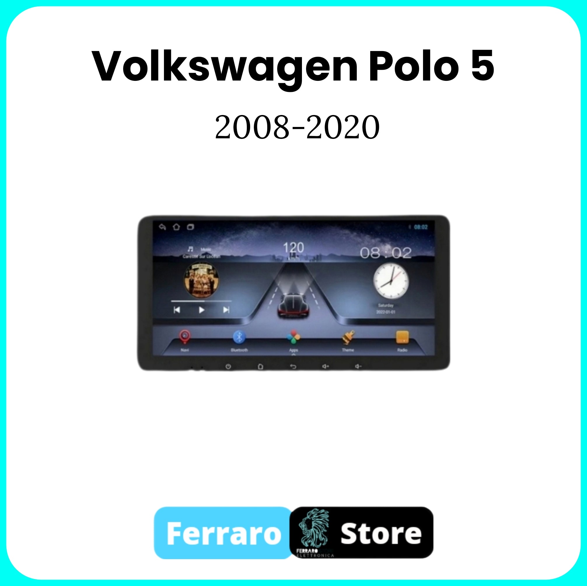 Autoradio per VOLKSWAGEN POLO 5 [2008- 2020] - 2/32GB Ram, Sistema auto Intelligente, 2Din 10.35"Pollici, GPS, Navigatore, Wifi