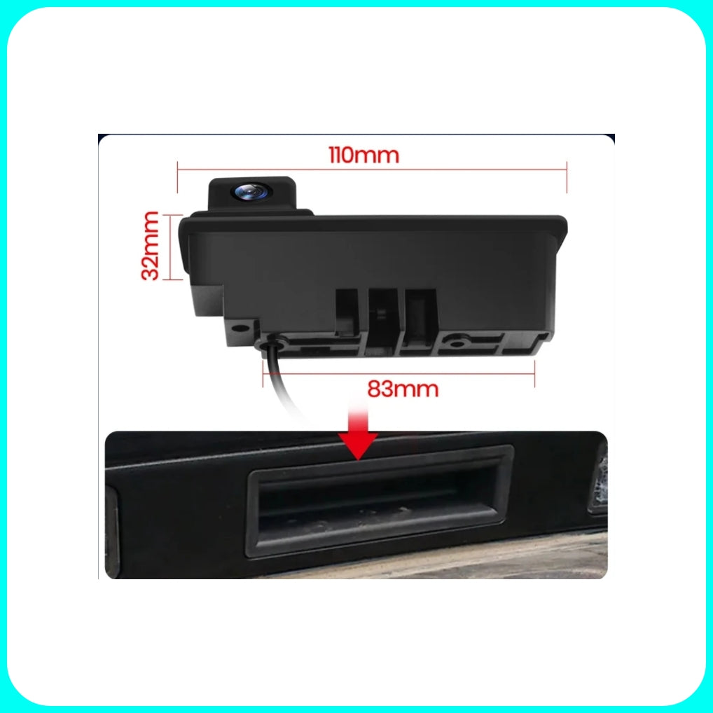 AUDI Rear View Camera - 720p, with Trunk Handle, Rear View Camera with Night Vision