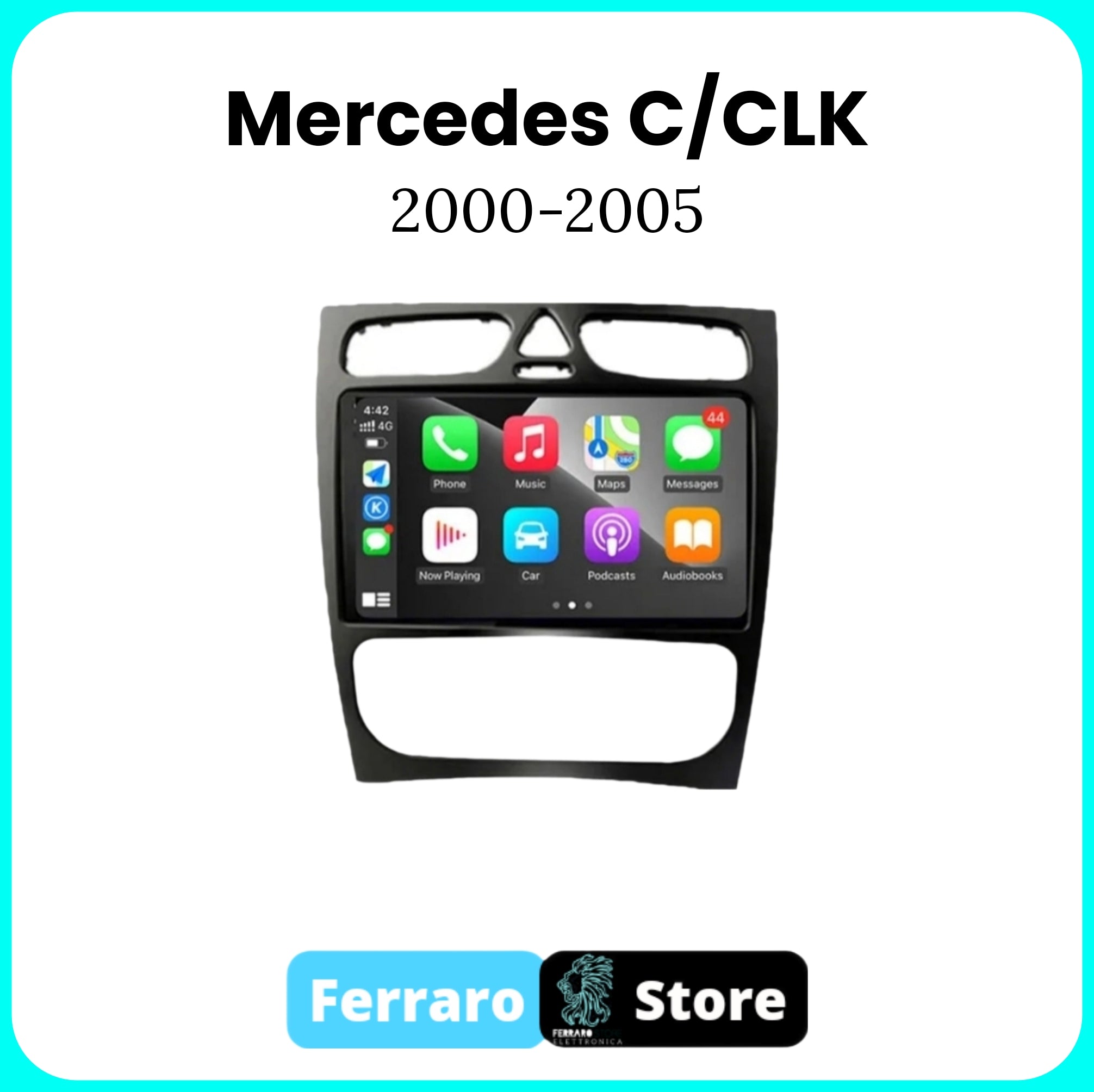 Autoradio pour Mercedes Benz Classe C Classe CLK S203 W203 W209 A209 2000-2005 7/9 pouces