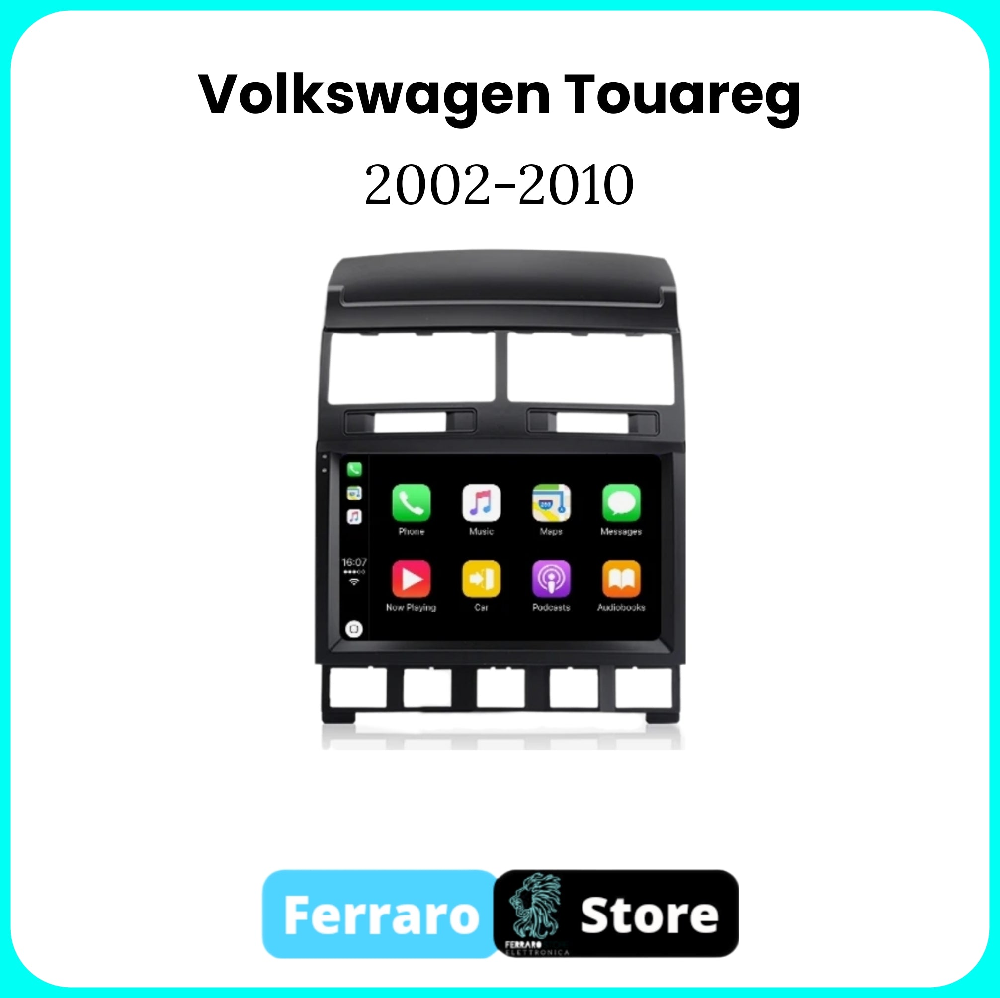Autoradio per Volkswagen Touareg [2002 - 2010] - 2GB/4GB Ram, Sistema auto Intelligente, 2Din 9"Pollici, GPS, Navigatore, Wifi