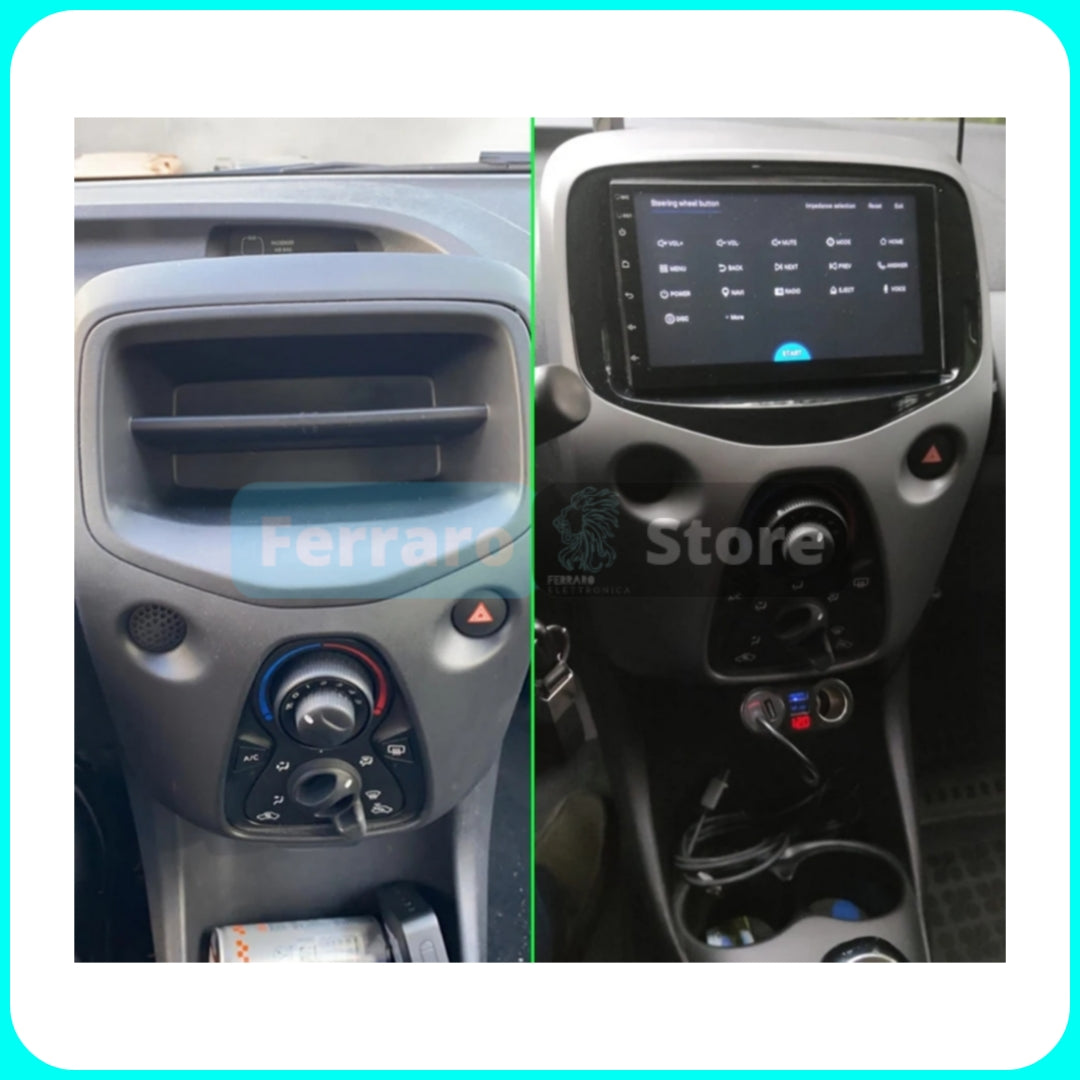 Autoradio per Peugeot 108 [2016 - 2020] - 2GB/4GB/6GB, Sistema auto Intelligente, 2Din 7"Pollici, GPS, Navigatore, Wifi.