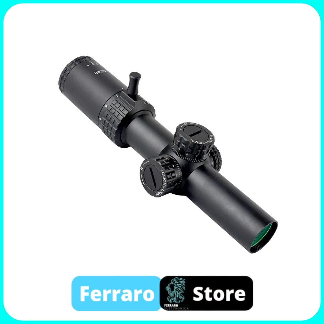 1-5x24 IR Optics - Red &amp; Green, Airsoft Aiming, Rifle Scope