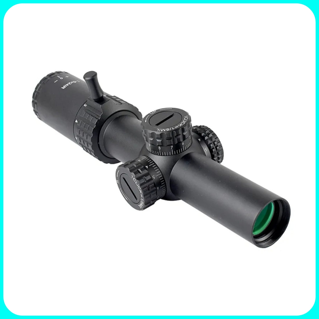 1-5x24 IR Optics - Red &amp; Green, Airsoft Aiming, Rifle Scope