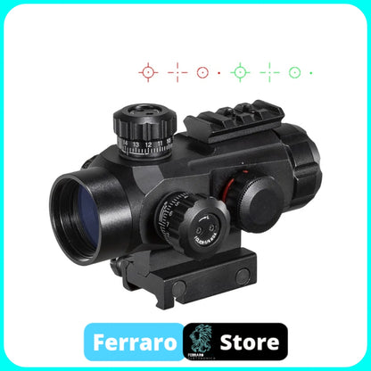 1x35 Riflescope - Red Dot, Airsoft, 8 Pointer Modes