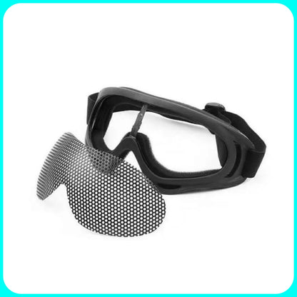 Softair Goggles, Equipment, Eye Safety, in metal mesh