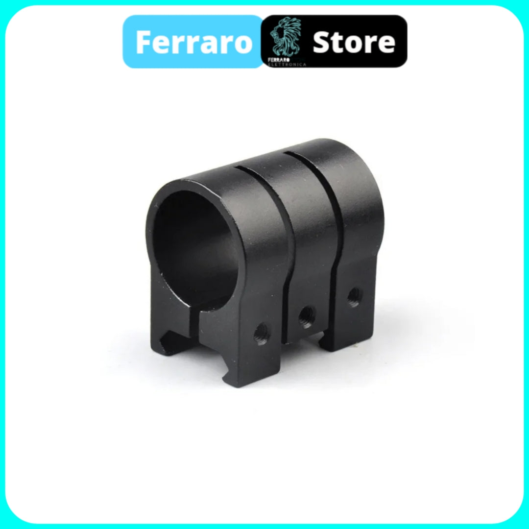 Supporto da 25.4mm - 20mm, per torcia mirino, Laser, mirino morsetto in metallo supporto per torcia in acciaio inossidabile