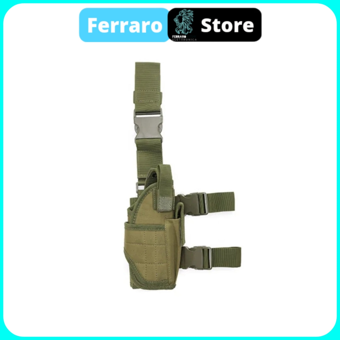 Supporto Tattico Fondina - Supporto Pistola, Softair, Universale, Fondina Gamba, Verde