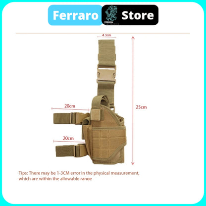 Supporto Tattico Fondina - Supporto Pistola, Softair, Universale, Fondina Gamba, Beige