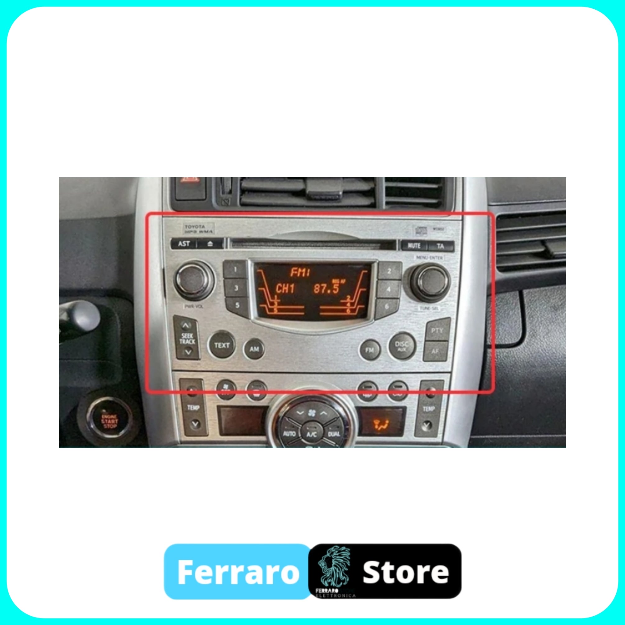 Autoradio per Toyota Verso [2009 - 2018]  - 2GB/4GB/6GB/8GB Sistema auto Intelligente, 2Din 9"Pollici, GPS, Navigatore, Wifi