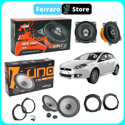 Kit 6 Casse per Fiat Bravo [Dal 2006>] - Altoparlanti, Hertz Dieci, Anteriori/Posteriori