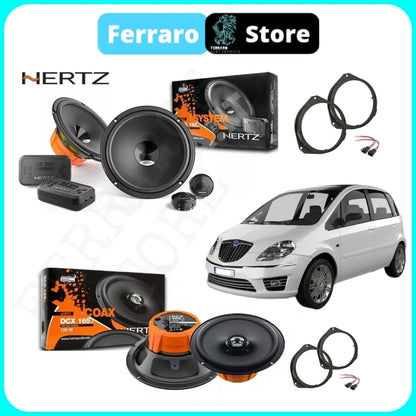 Kit 6 Casse per Fiat Idea e Lancia Musa [Dal 2003>] - Altoparlanti, Hertz Dieci, Anteriori/Posteriori