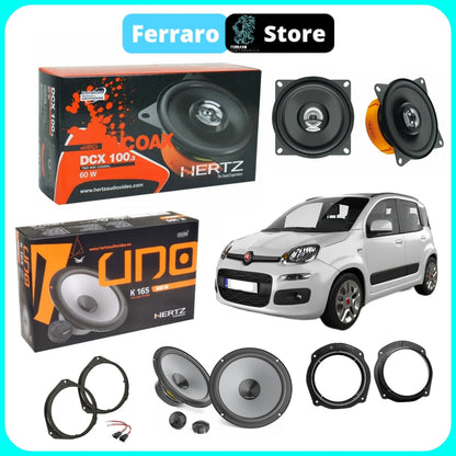 Kit 6 Casse per Fiat Panda 3a [Dal 2012>] - Altoparlanti, Hertz Dieci, Anteriori/Posteriori