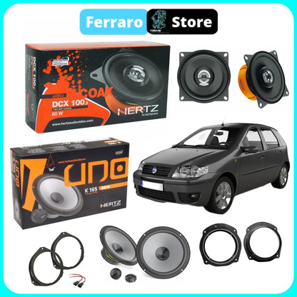 Kit 6 Casse per Fiat Punto 188 - Altoparlanti, Hertz Dieci, Anteriori/Posteriori