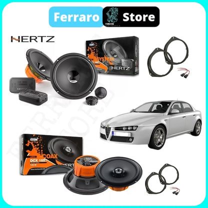 Kit 6 Casse per Alfaromeo 159 | Dal 2005> | Altoparlanti | Hertz Dieci | Anteriori e Posteriori