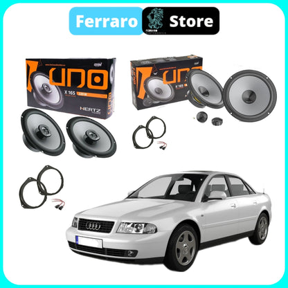 Kit 6 Casse per Audi A4 B6 [2001-2008] - Altoparlanti, Hertz Dieci, Anteriori/Posteriori