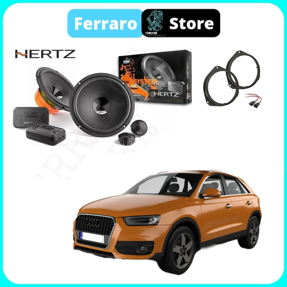 Kit 4 Casse per Audi Q3 8U [Dal 2011>] - Altoparlanti, Hertz Dieci, Anteriori