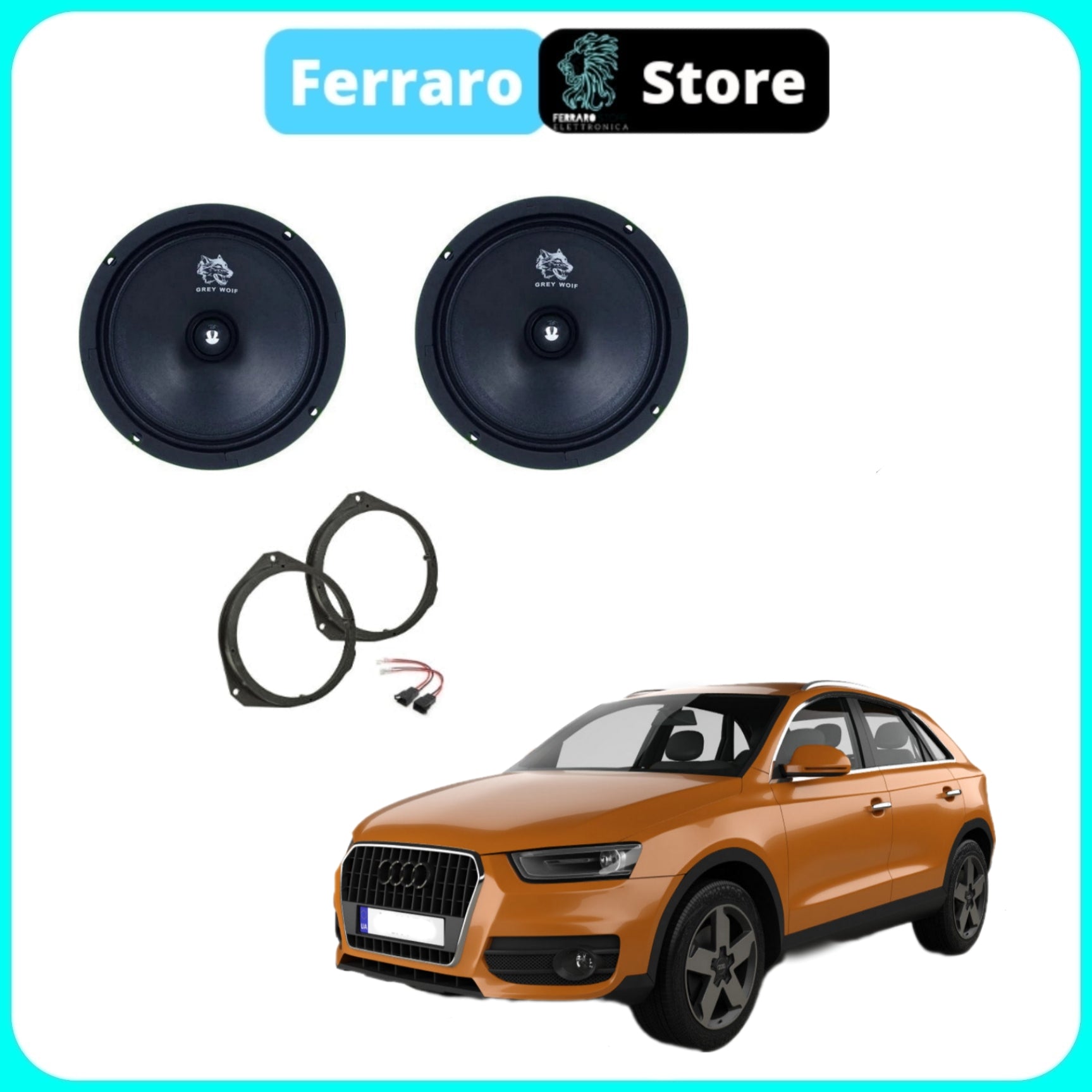 Kit 2 Casse per Audi Q3 8U [Dal 2011>] - Altoparlanti, Anteriori